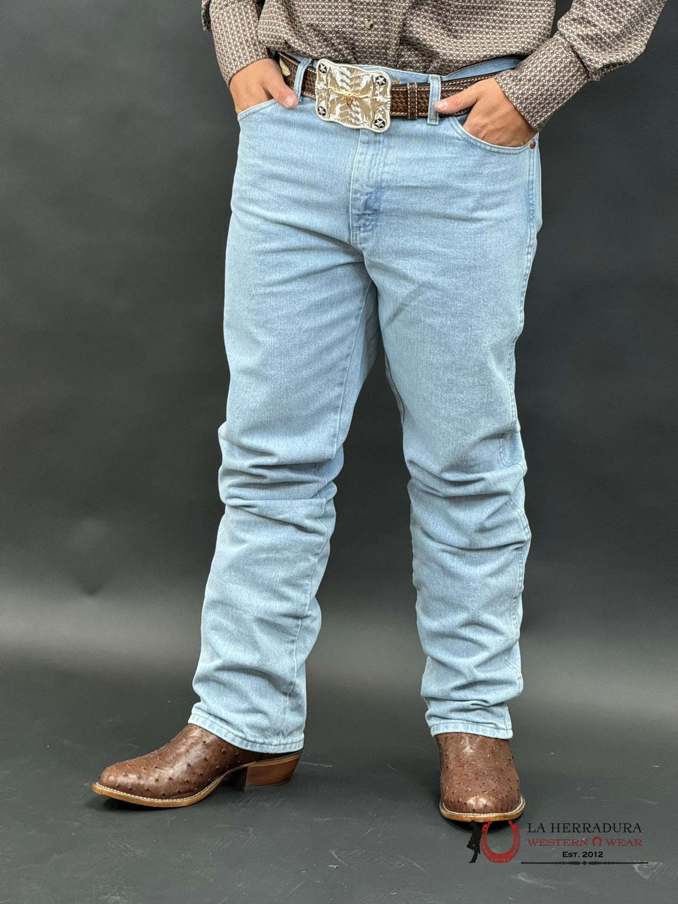 Wrangler Men’s Jeans Cowboy Cut Slim Fit Bleach 936Gbh