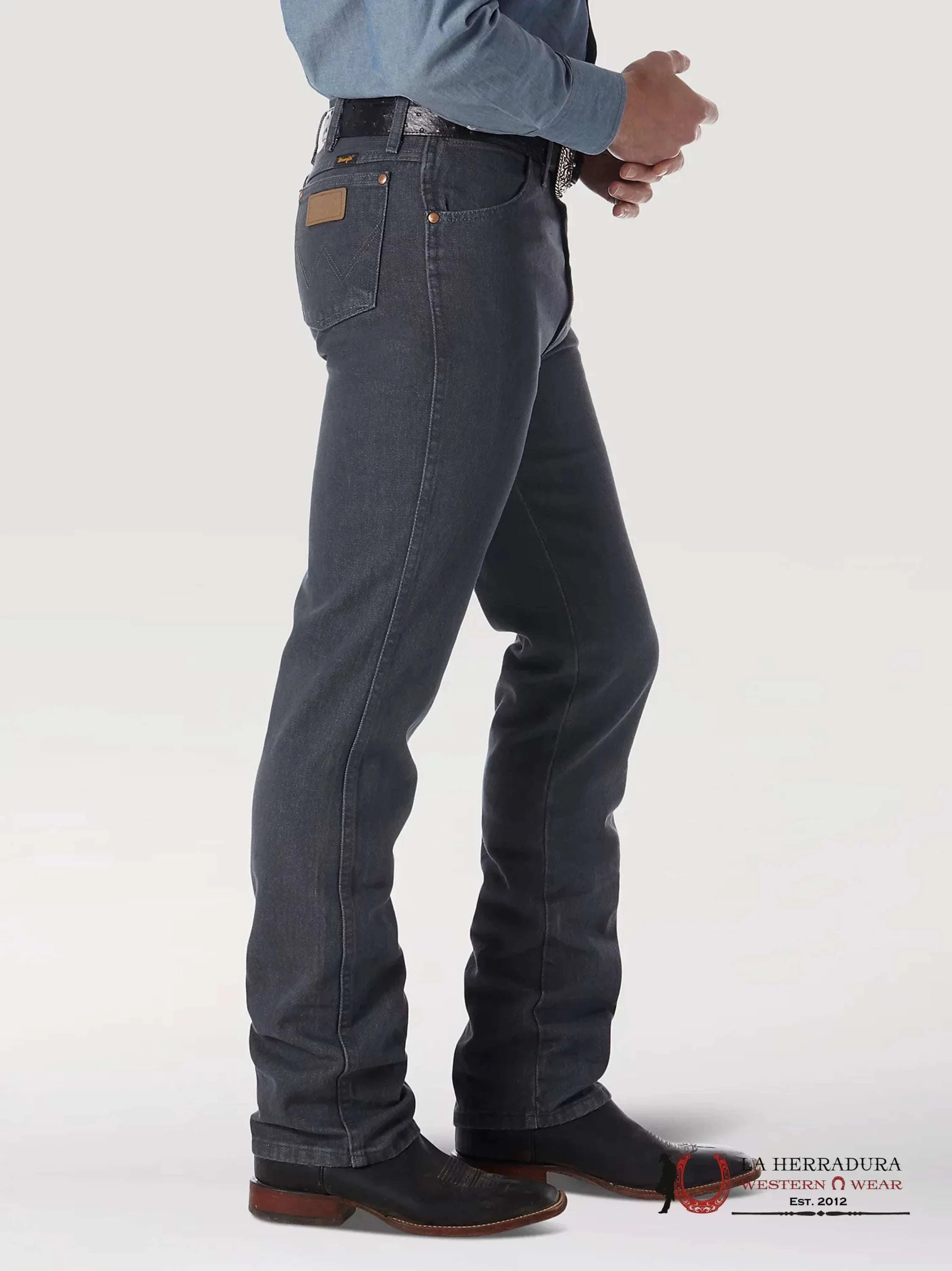 WRANGLER MEN’S JEANS COWBOY CUT SLIM FIT CHARCOAL GRAY 936CHG WRANGLER JEANS