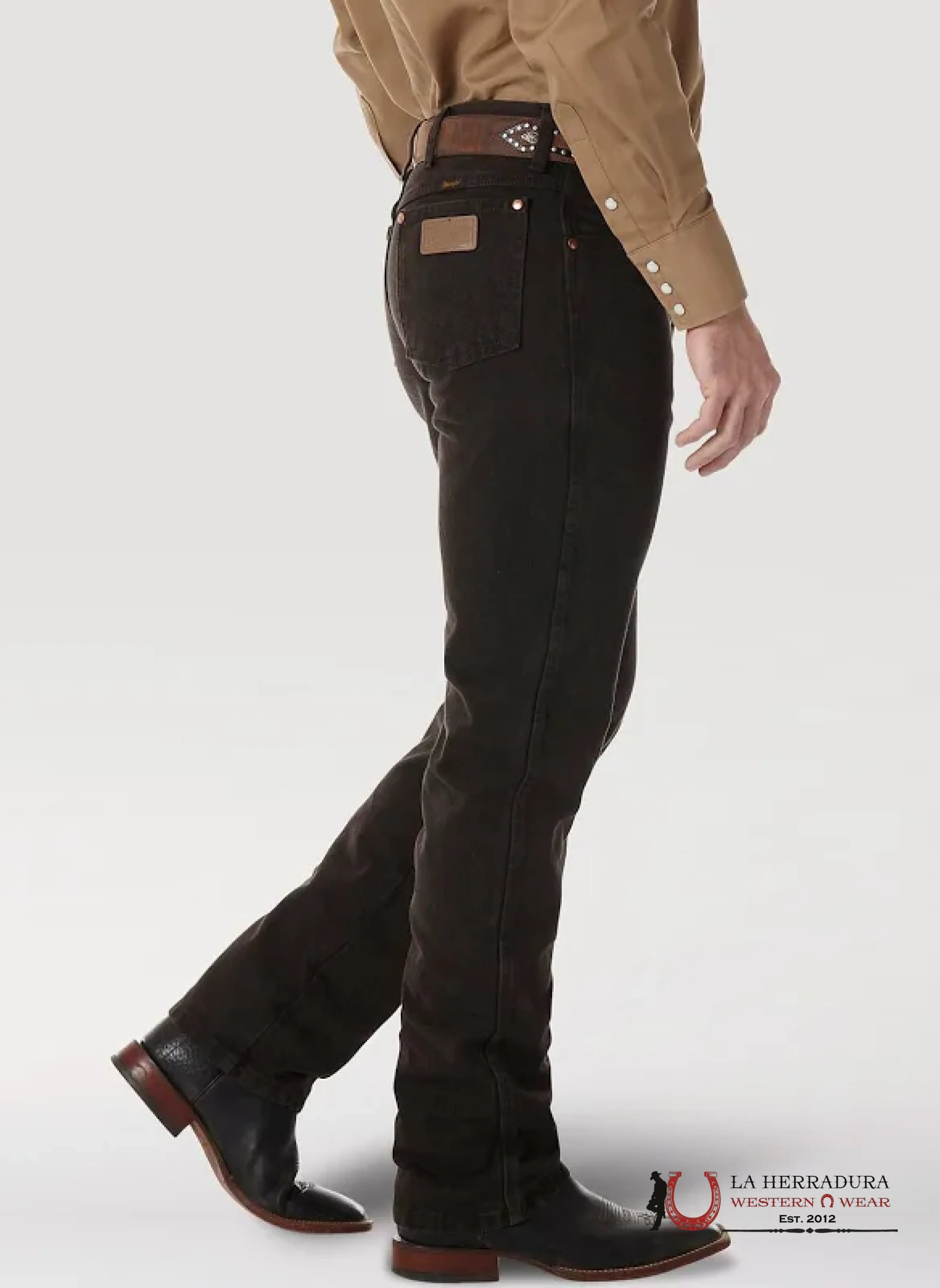 WRANGLER MEN’S JEANS COWBOY CUT SLIM FIT DARK BROWN-936KCL WRANGLER JEANS