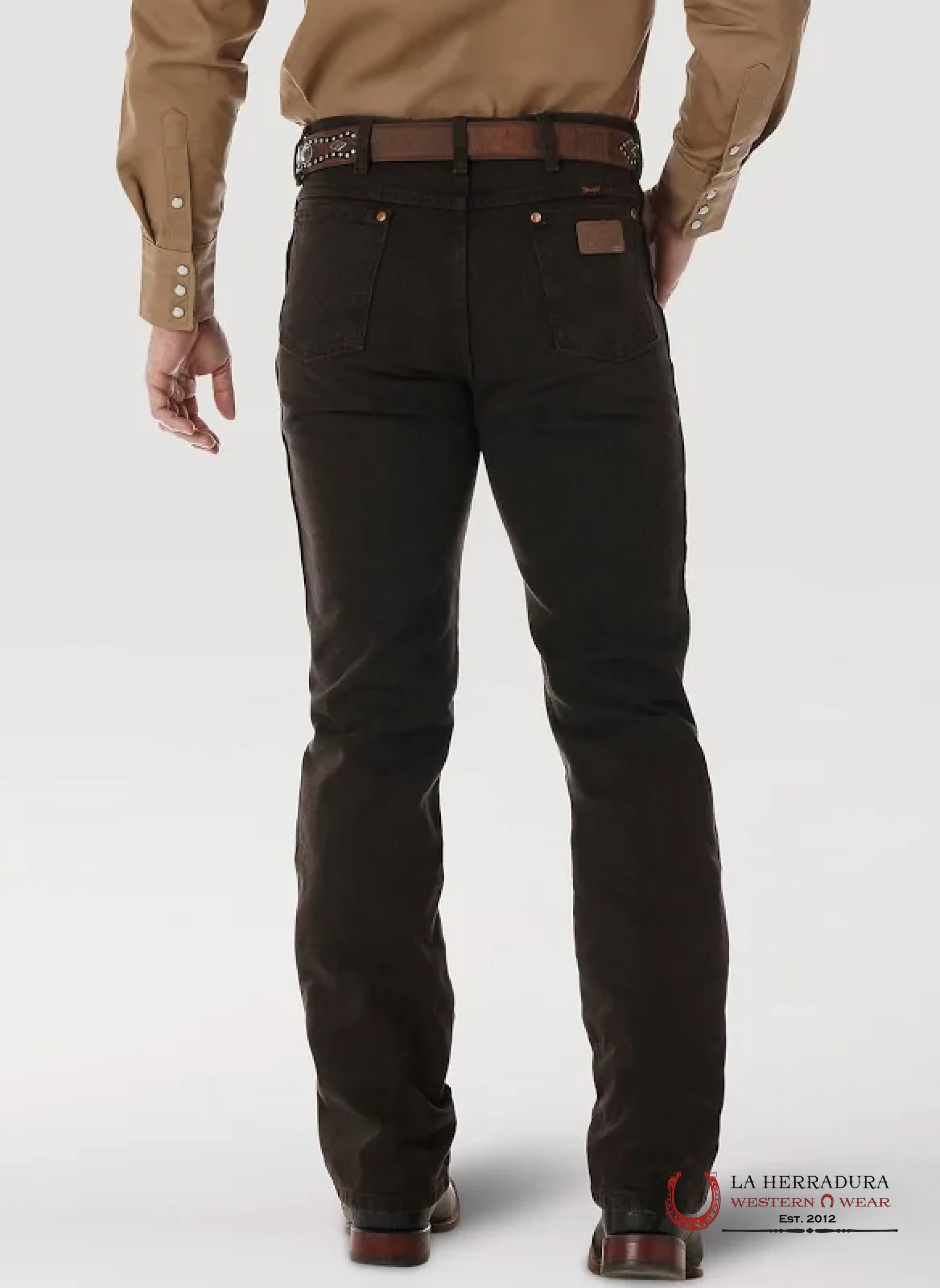 WRANGLER MEN’S JEANS COWBOY CUT SLIM FIT DARK BROWN-936KCL WRANGLER JEANS