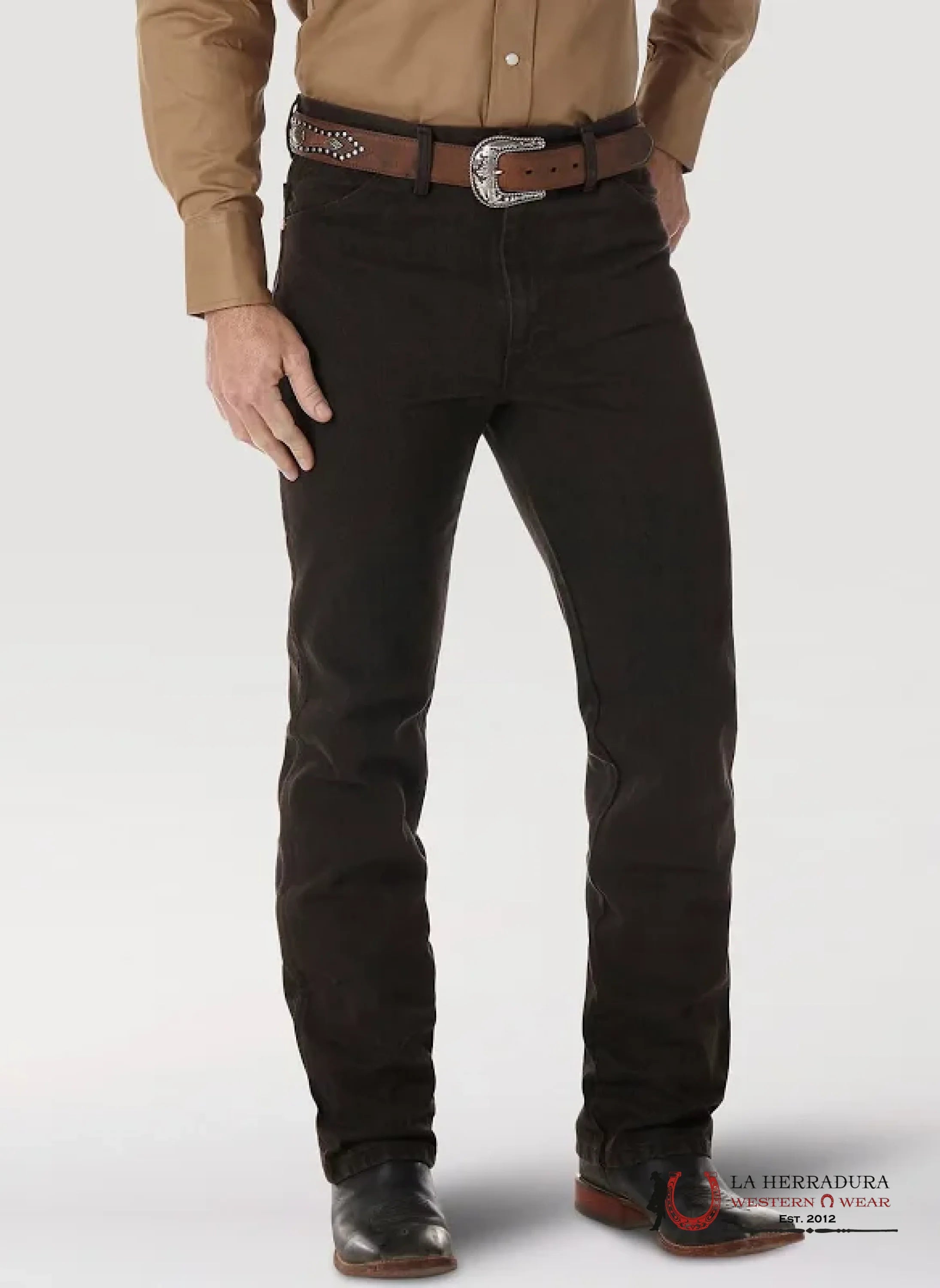 WRANGLER MEN’S JEANS COWBOY CUT SLIM FIT DARK BROWN-936KCL WRANGLER JEANS