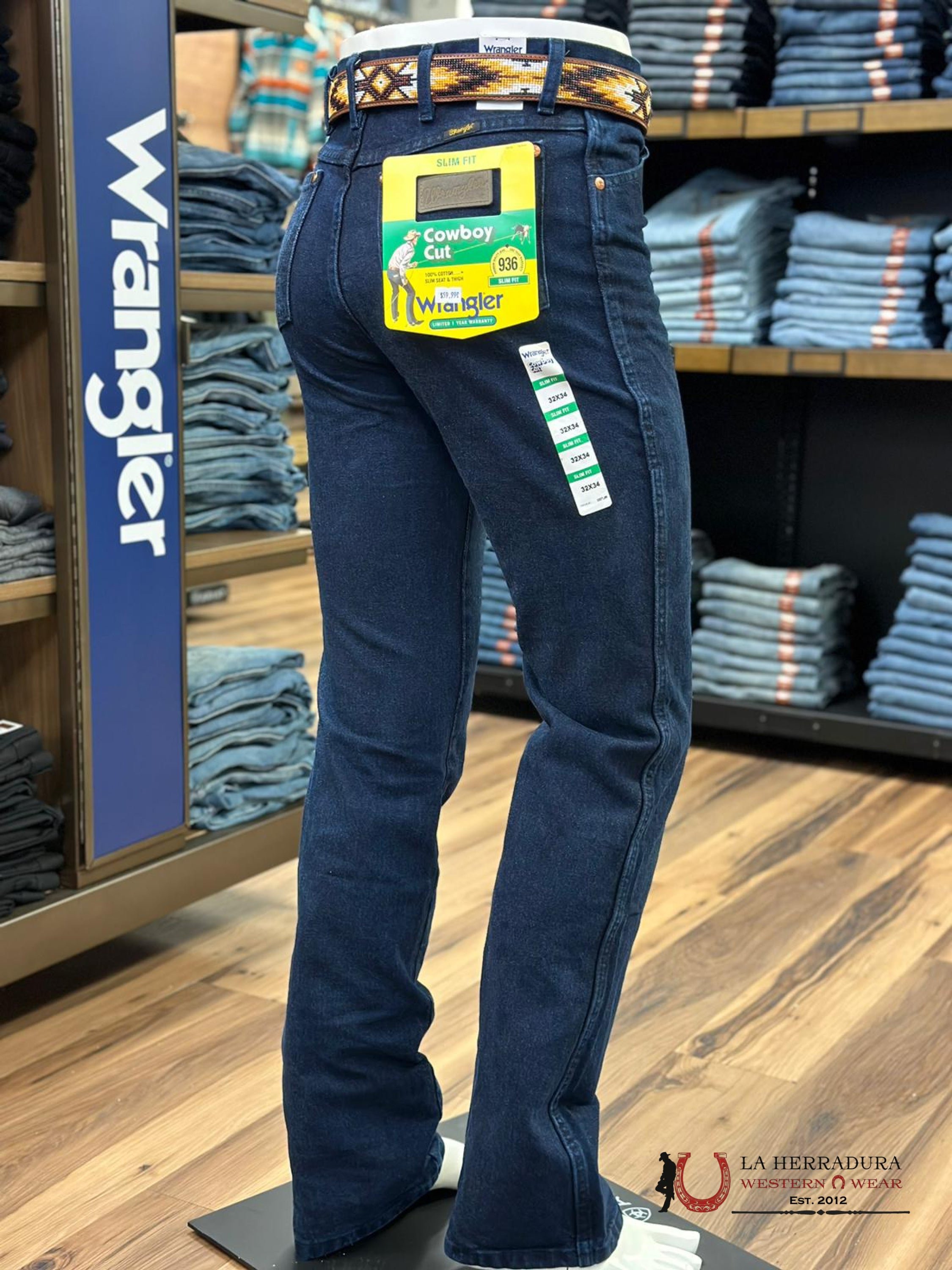 Wrangler Men’s Jeans Cowboy Cut Slim Fit Ntf