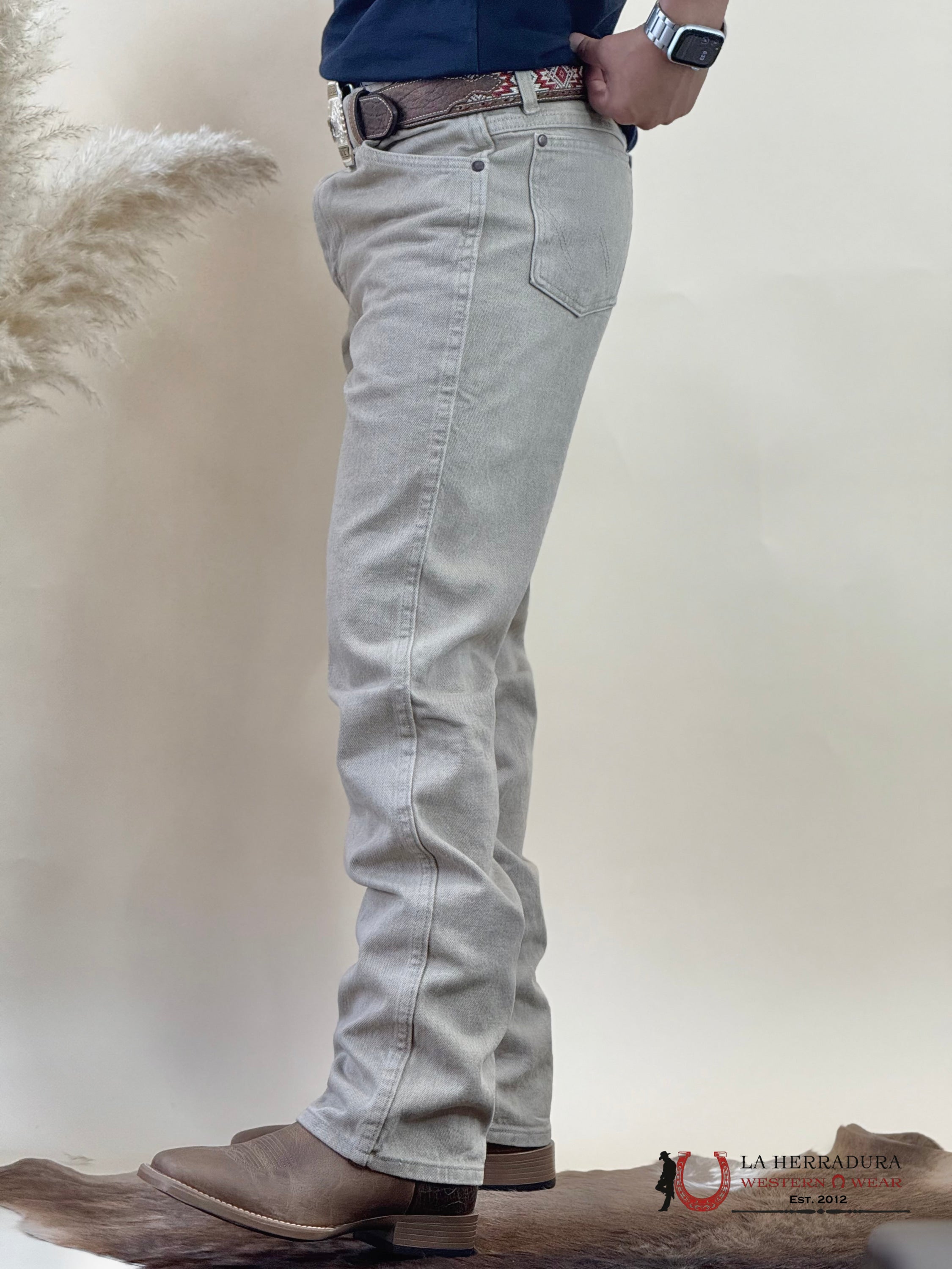 WRANGLER MEN’S JEANS COWBOY CUT SLIM FIT PREWASHED TAN 936TAN WRANGLER JEANS