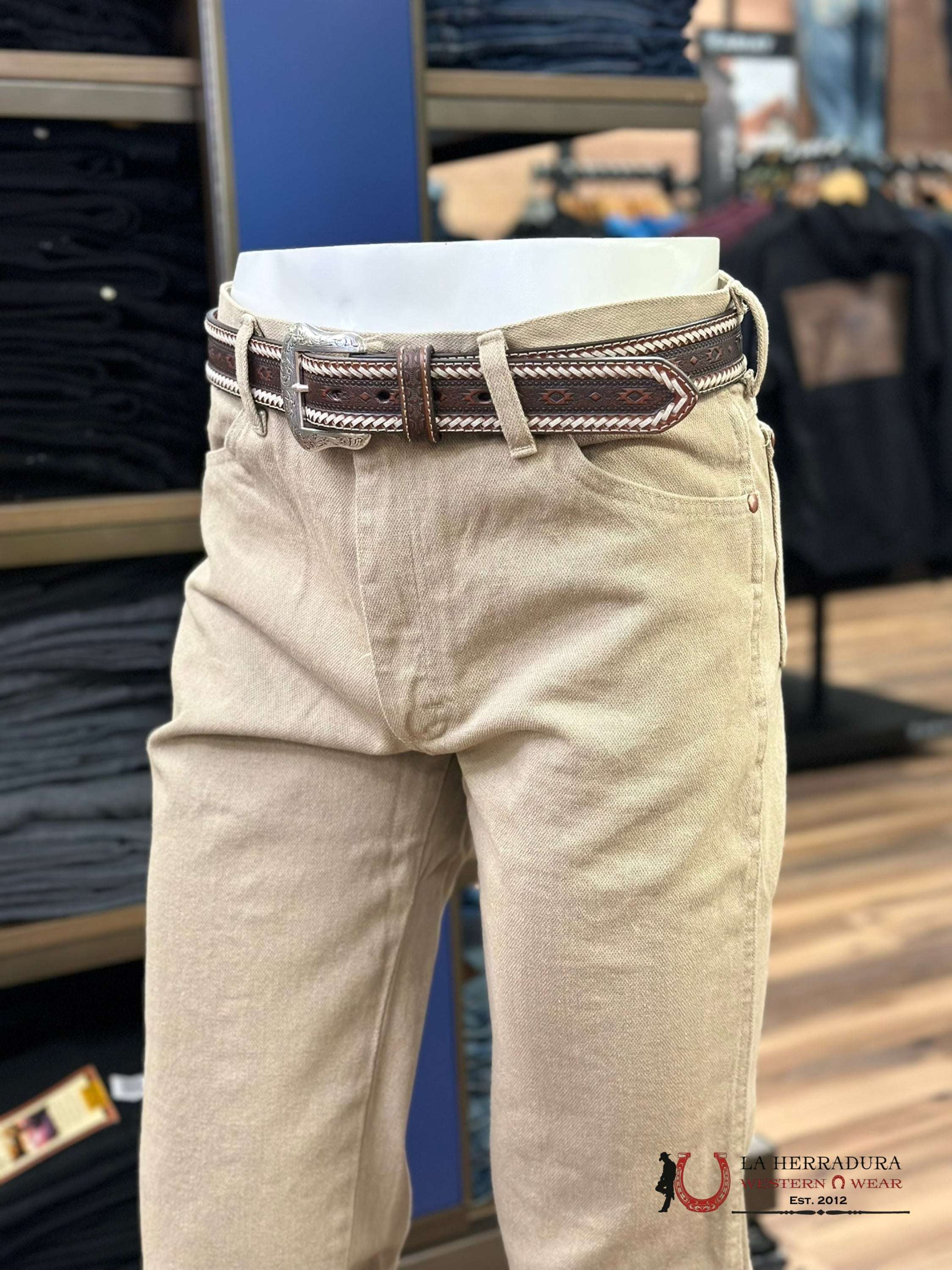 Wrangler Men’s Jeans Cowboy Cut Slim Fit Prewashed Tan 936Tan