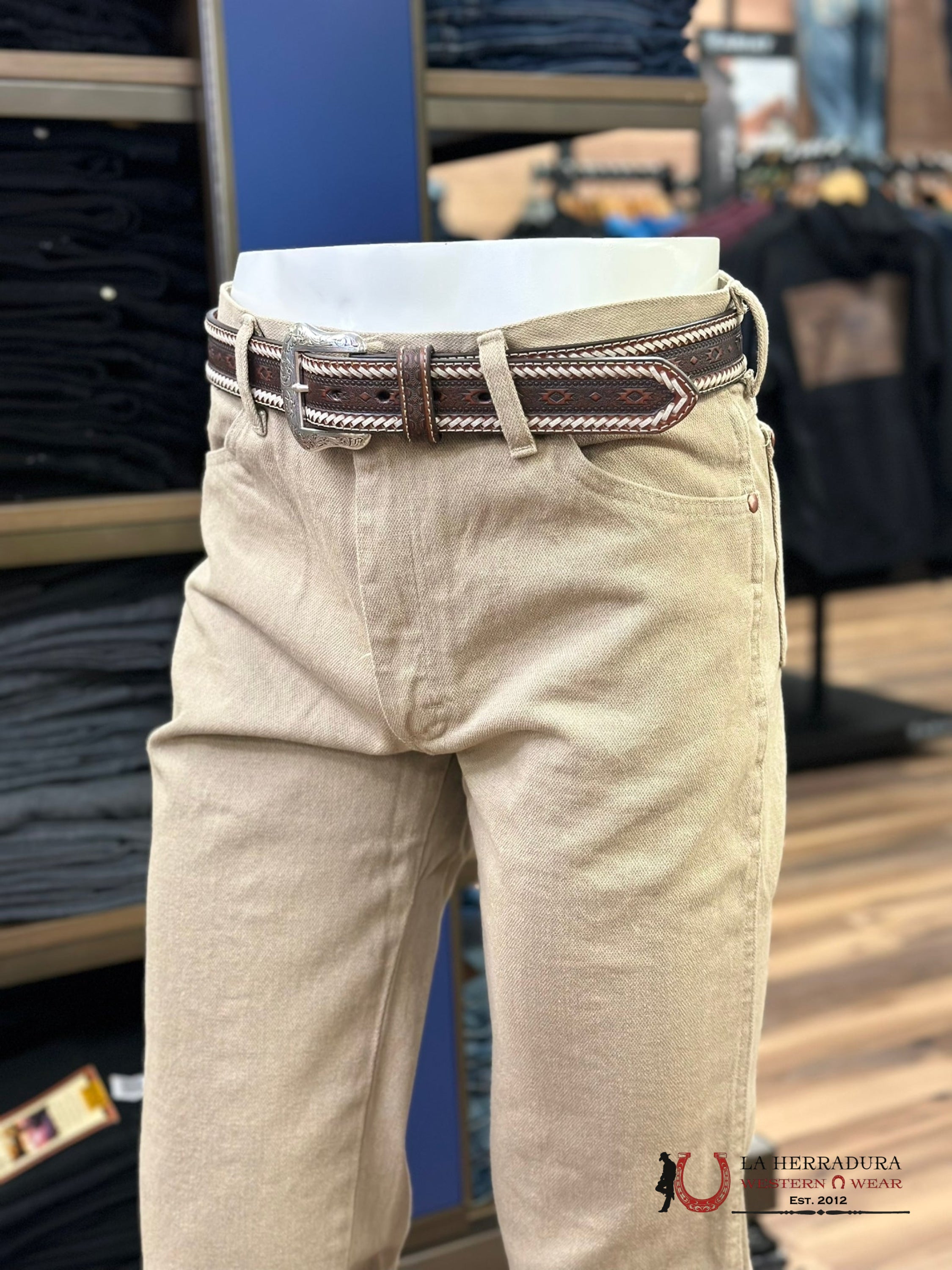 Wrangler Men’s Jeans Cowboy Cut Slim Fit Prewashed Tan 936Tan