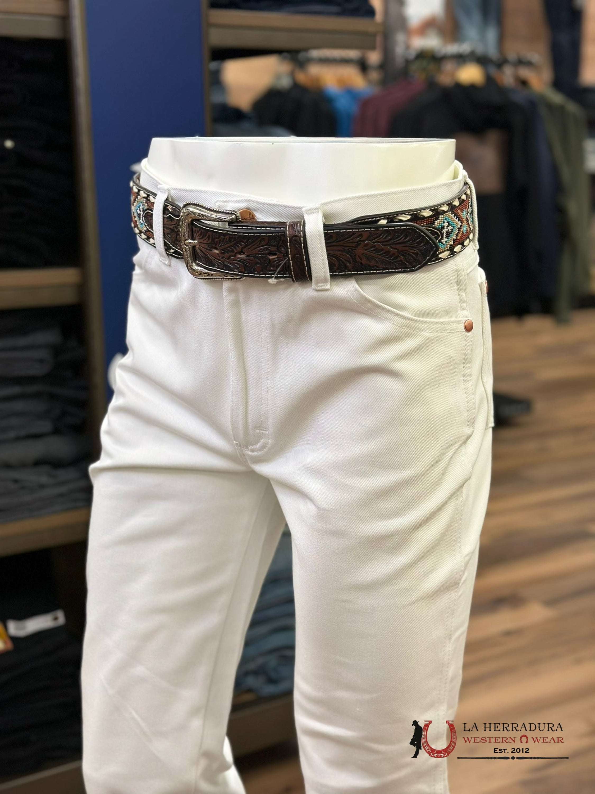 Wrangler Men’s Jeans Cowboy Cut Slim Fit White Wash 936Whi
