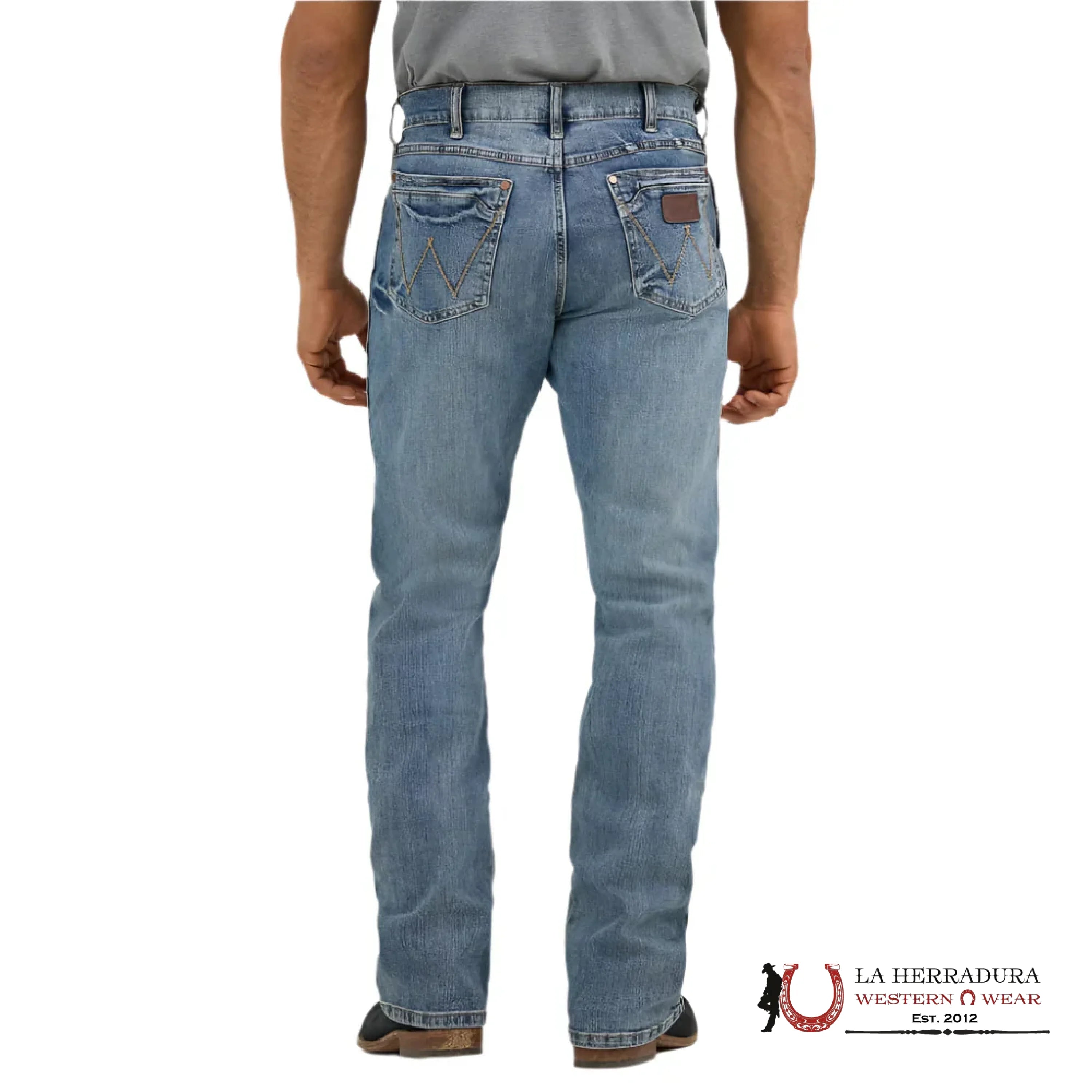 WRANGLER MEN’S JEANS RETRO RELAXED BOOT DARK BLUE WASH 10WRT20GL WRANGLER JEANS