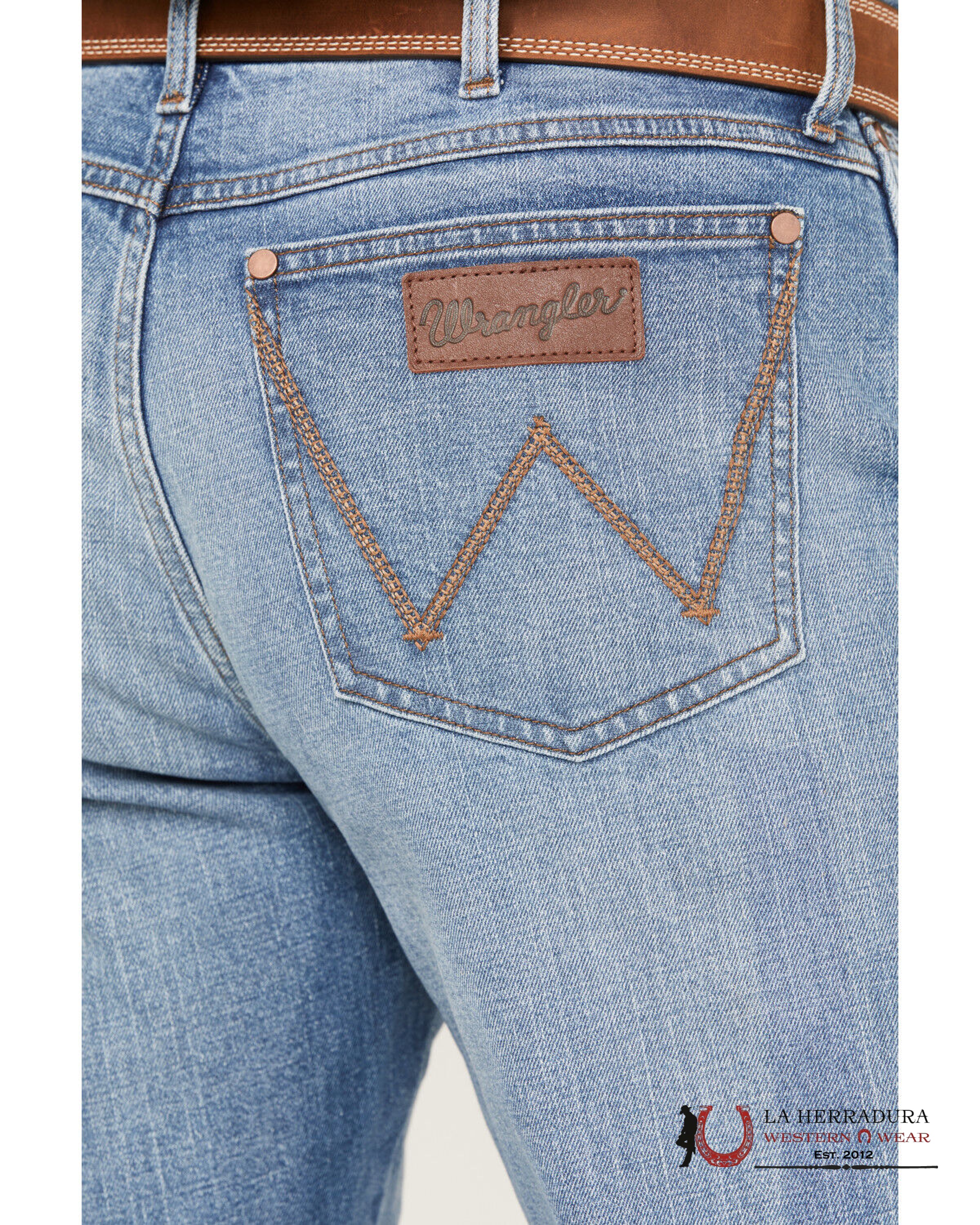 WRANGLER MEN’S JEANS RETRO RELAXED BOOT DARK BLUE WASH 112322489 WRANGLER JEANS