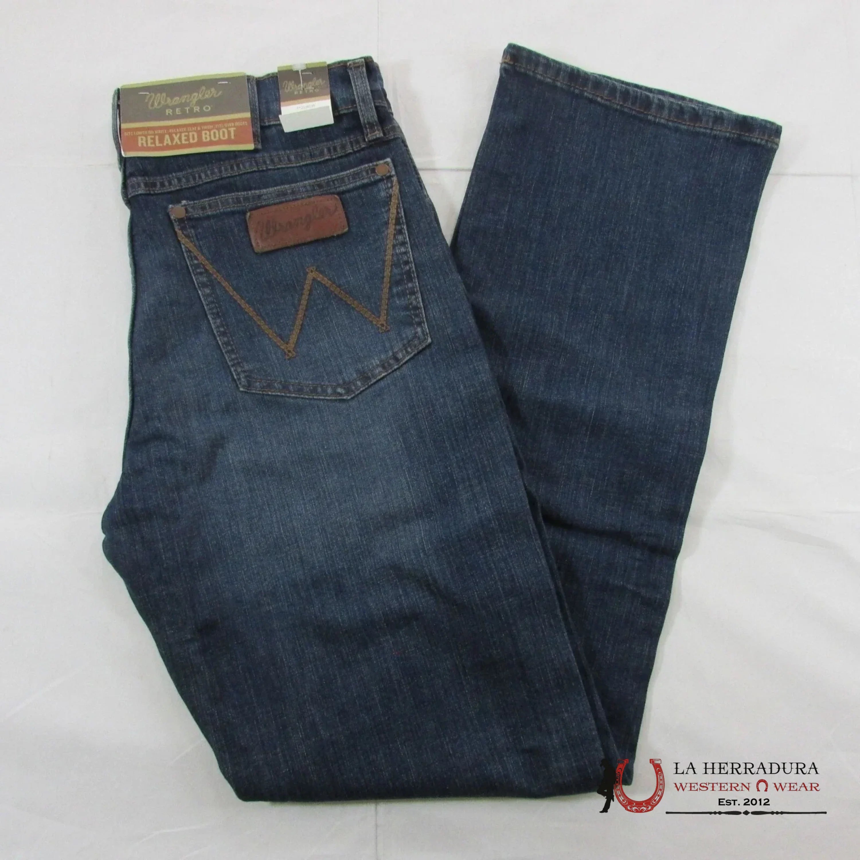 WRANGLER MEN’S JEANS RETRO RELAXED BOOT DARK BLUE WASH 112338535 WRT20 WRANGLER JEANS