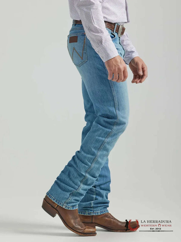 WRANGLER MEN'S JEANS RETRO RELAXED BOOT DARK BLUE WASH 112360970 WRT20