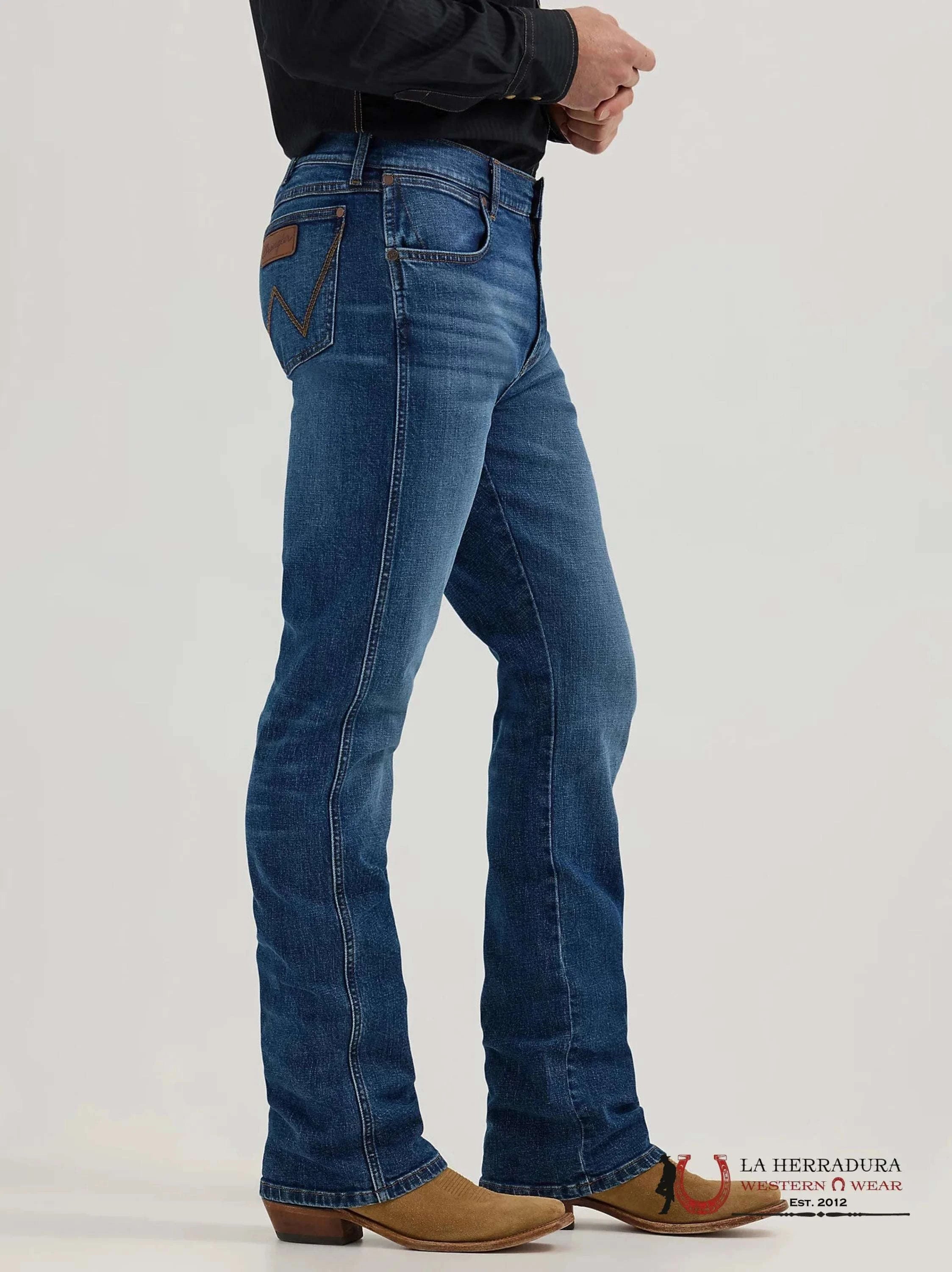 WRANGLER MEN’S JEANS RETRO RELAXED BOOT DARK BLUE WASH 112338535 WRT20 WRANGLER JEANS