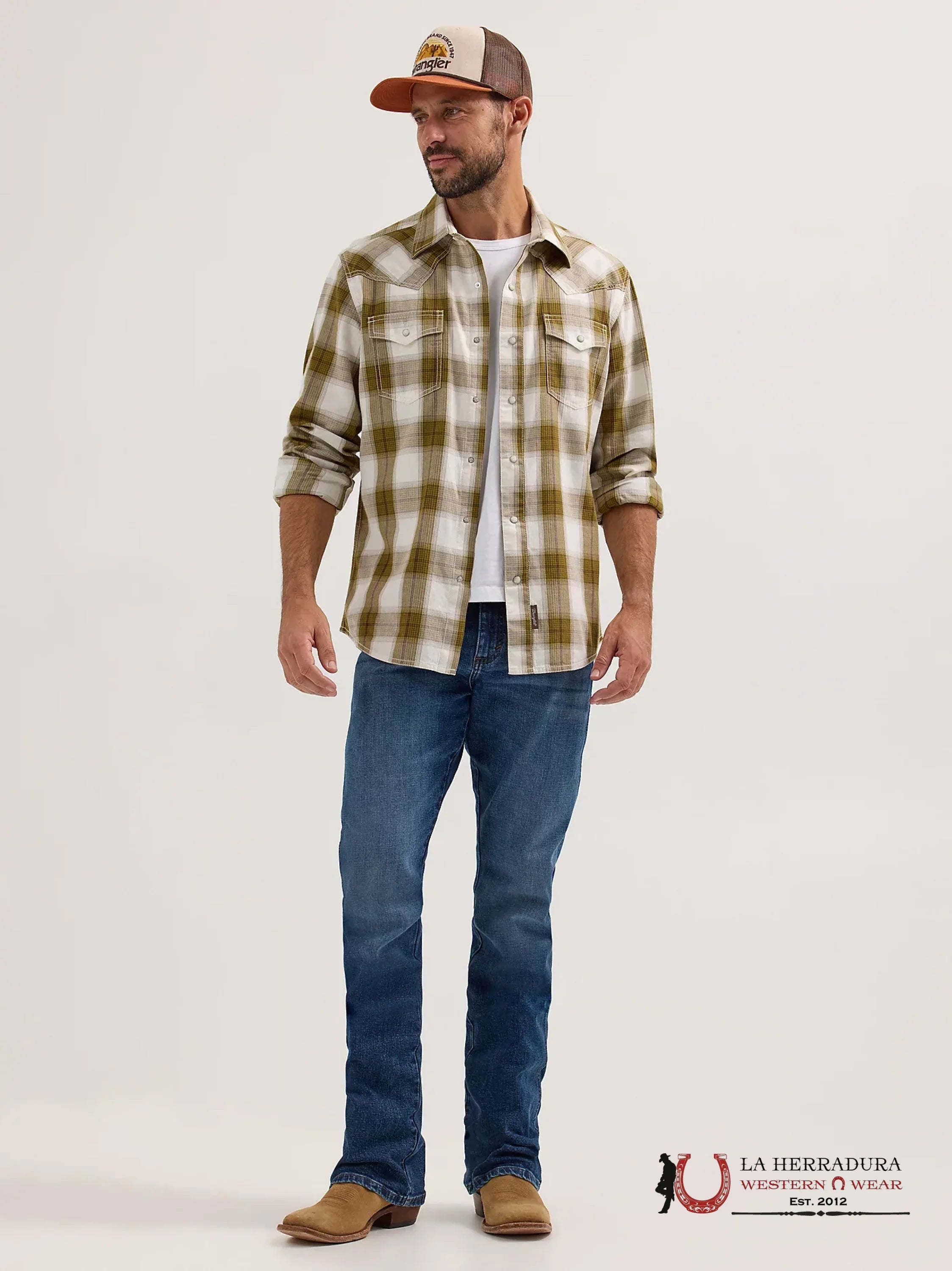 WRANGLER MEN’S JEANS RETRO RELAXED BOOT DARK BLUE WASH 112338535 WRT20 WRANGLER JEANS