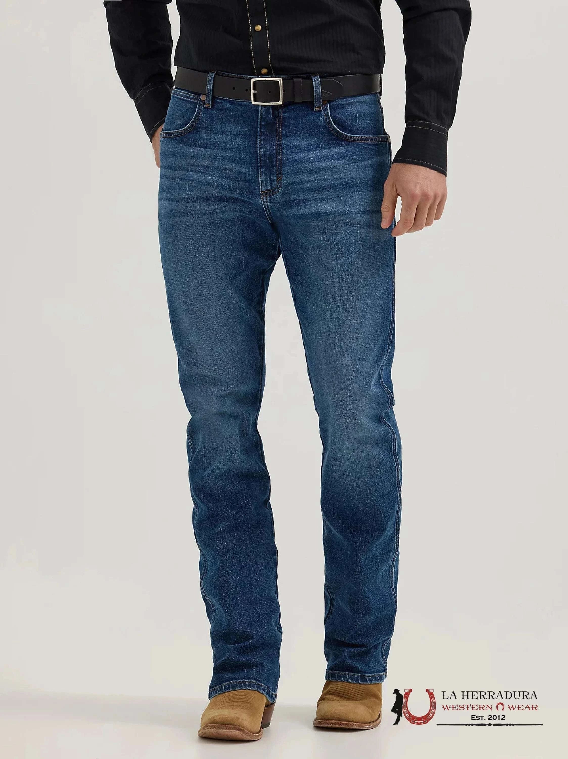 WRANGLER MEN’S JEANS RETRO RELAXED BOOT DARK BLUE WASH 112338535 WRT20 WRANGLER JEANS