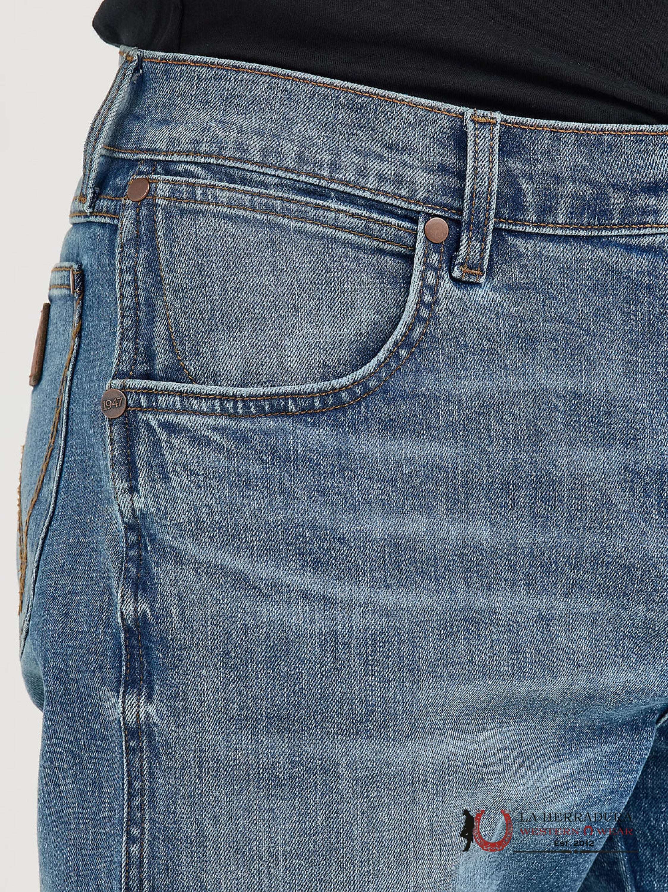 WRANGLER MEN’S JEANS RETRO RELAXED BOOT DARK BLUE WASH 112367677 WRANGLER JEANS