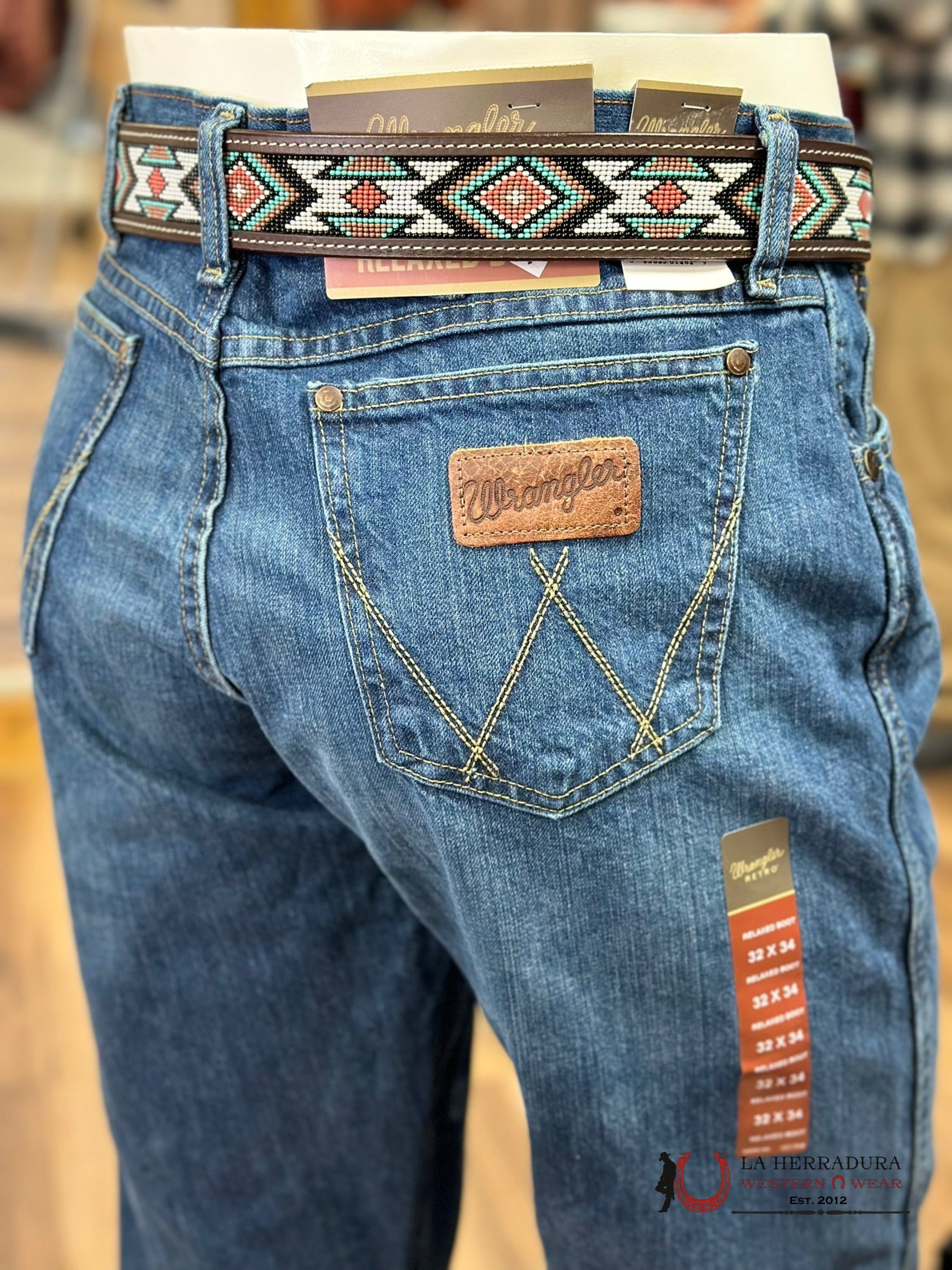 Wrangler Men’s Jeans Retro Relaxed Boot Tb Wash 10Wrt20Tb