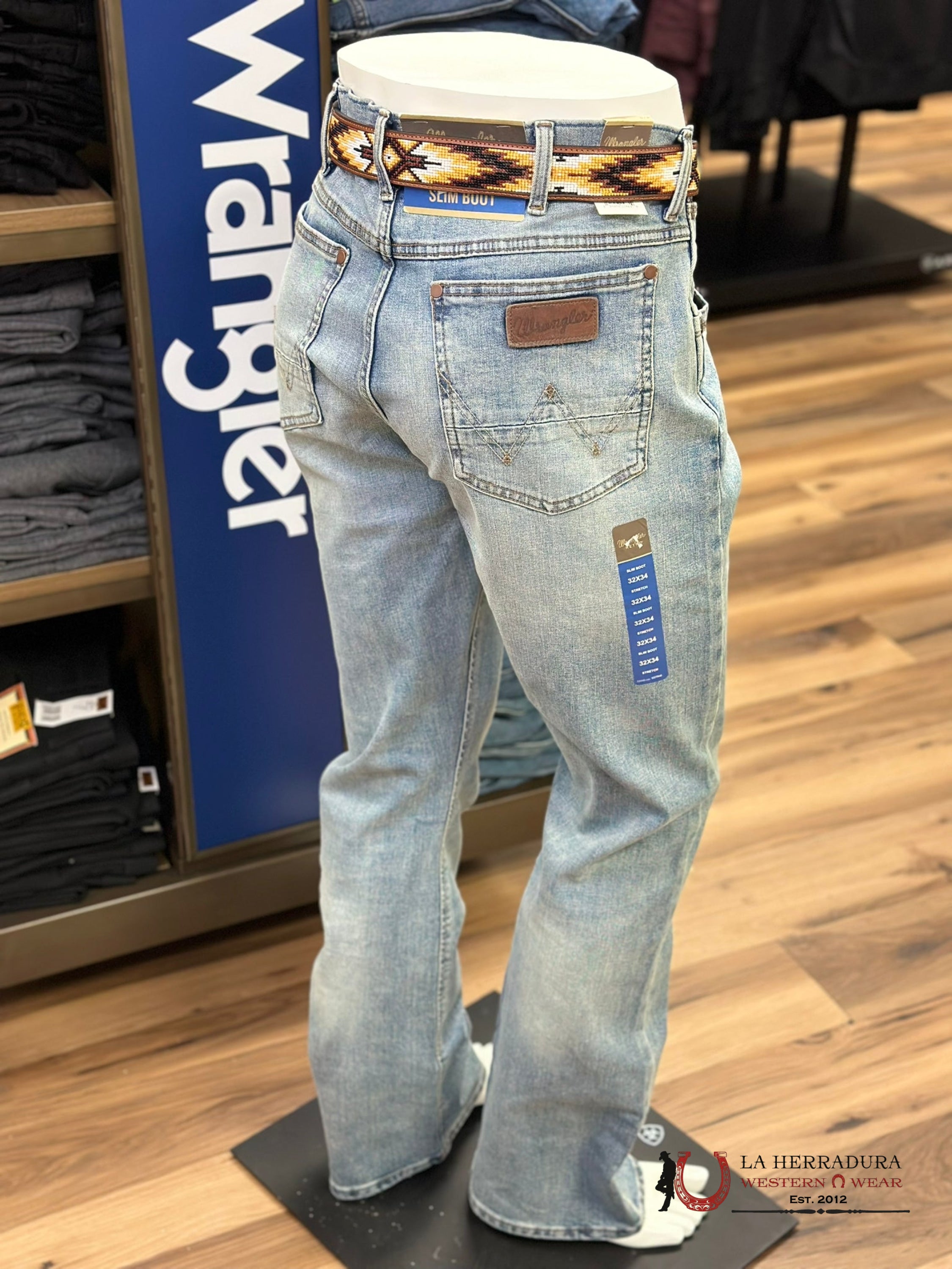 Wrangler Men’s Jeans Retro Slim Boot Br Wash 1077Mwzbr