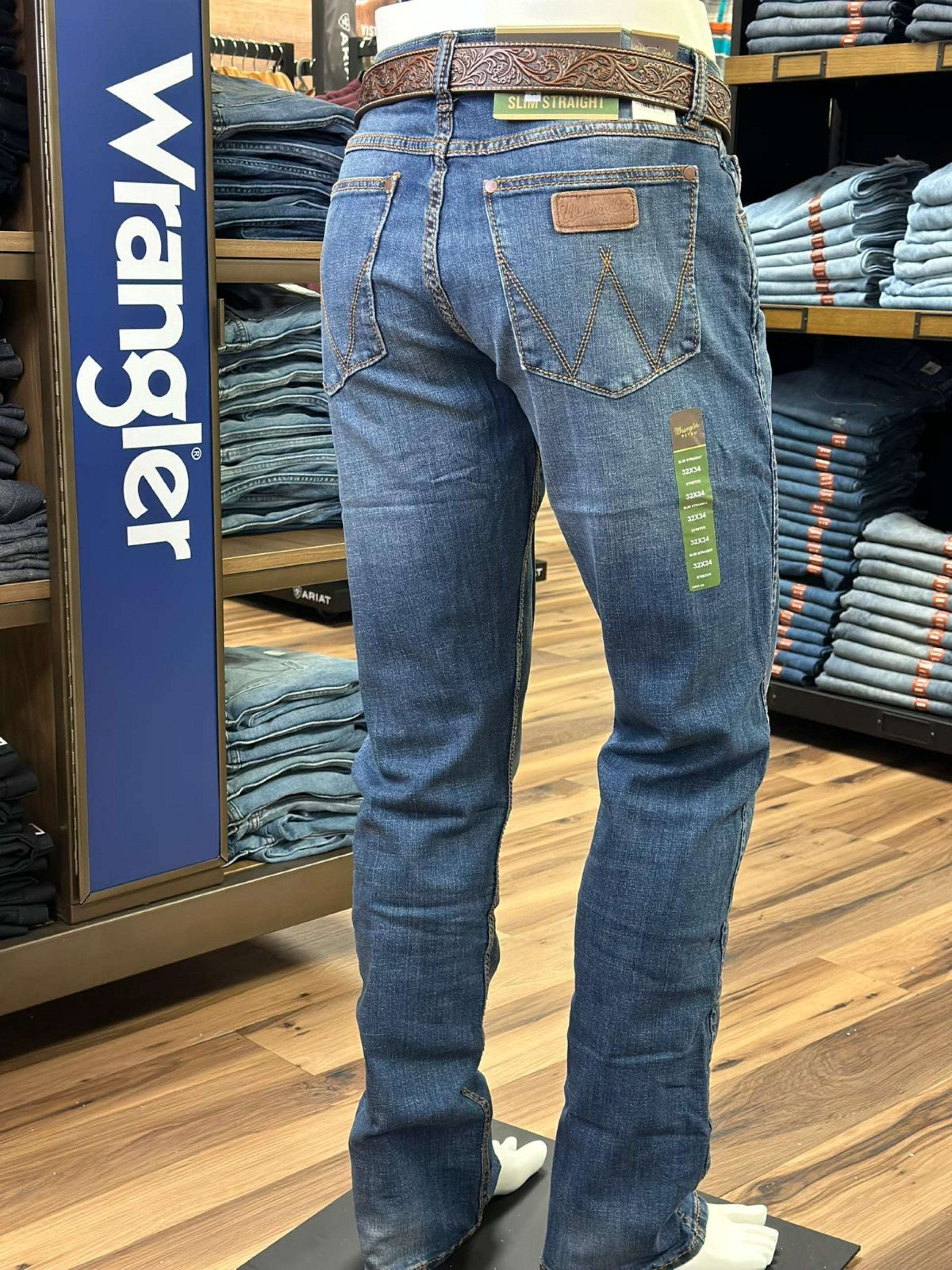 Wrangler Men’s Jeans Retro Slim Straight Cottonwood 10Wlt88Cw