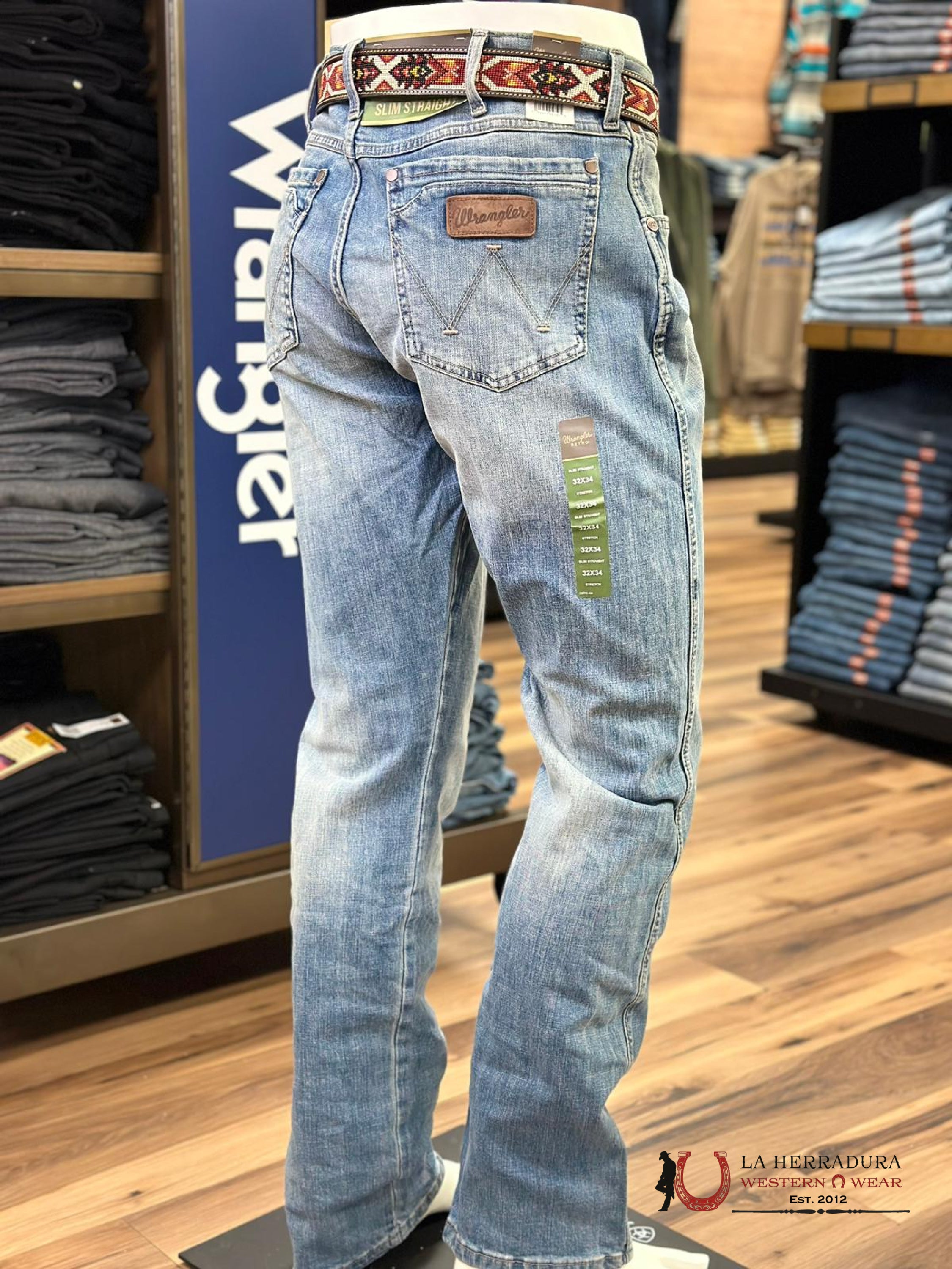 Wrangler Men’s Jeans Retro Slim Straight Jacksboro 1088Mwzjk