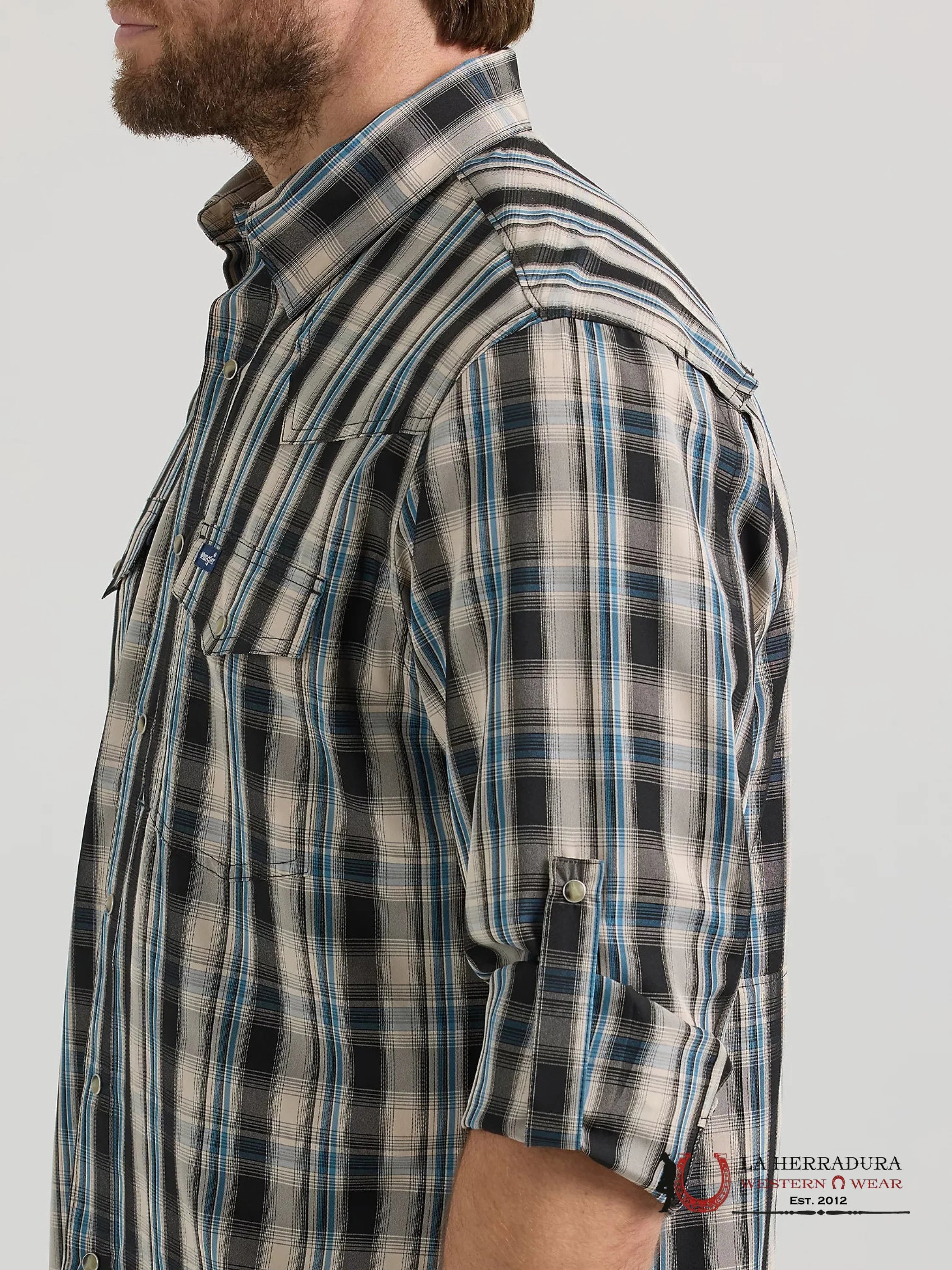 Wrangler Performance Classic Fit Tan Long Sleeve 2665 Ropa Hombres