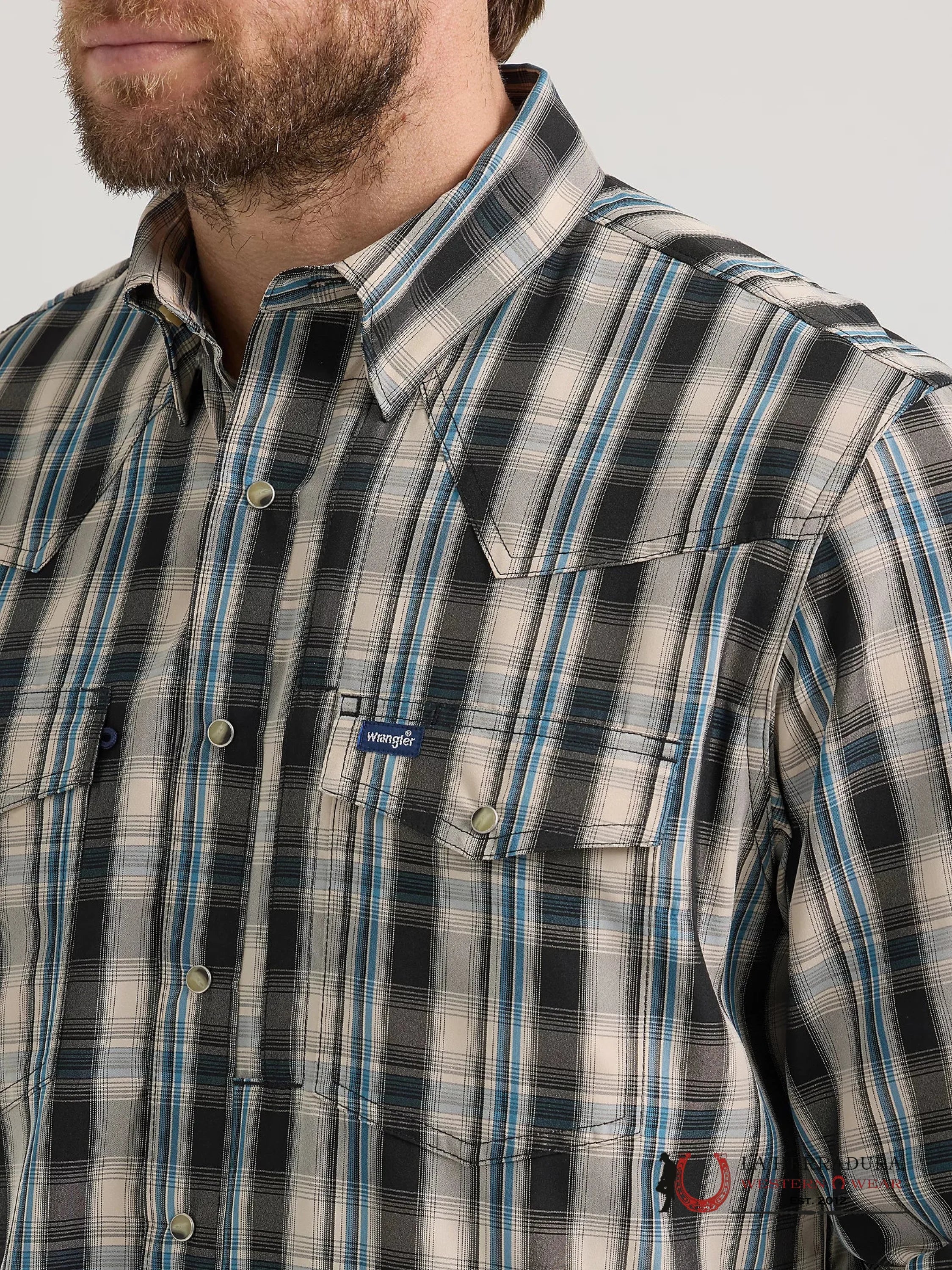 Wrangler Performance Classic Fit Tan Long Sleeve 2665 Ropa Hombres