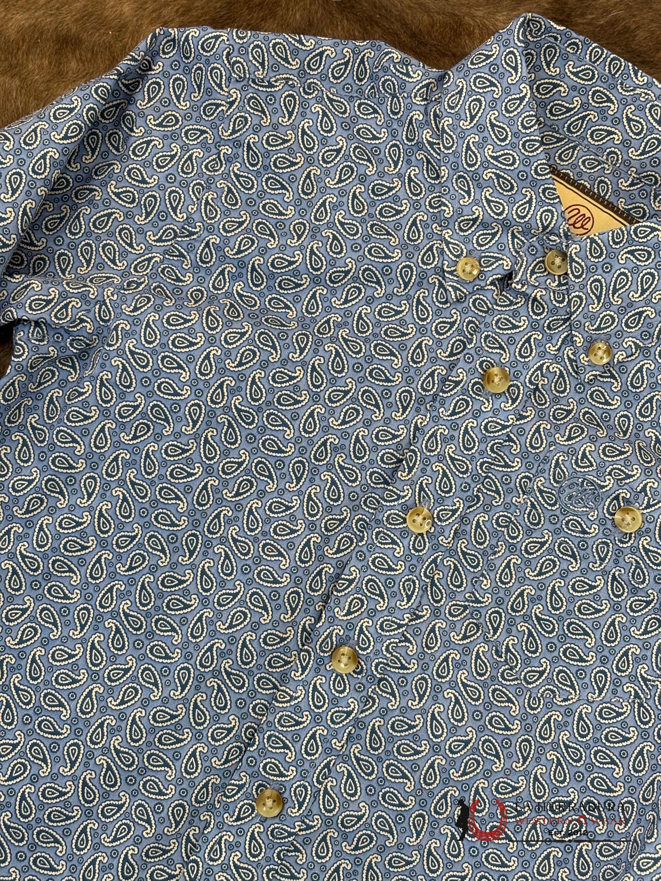 Wrangler Purple With Western Print Long Sleeve Boys - 5856 NIÑOS