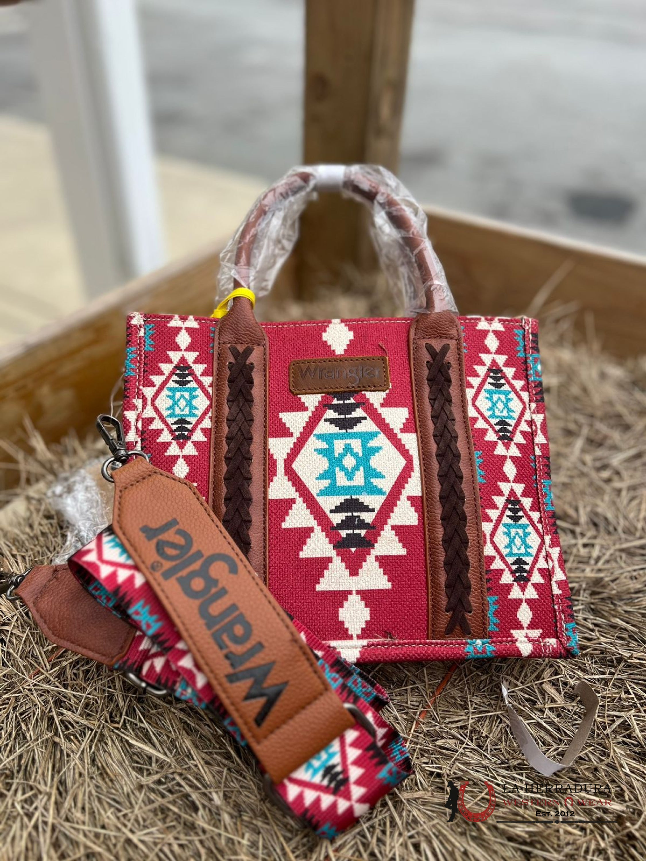 Wrangler Red Multi Color Aztec Women’s Handbag