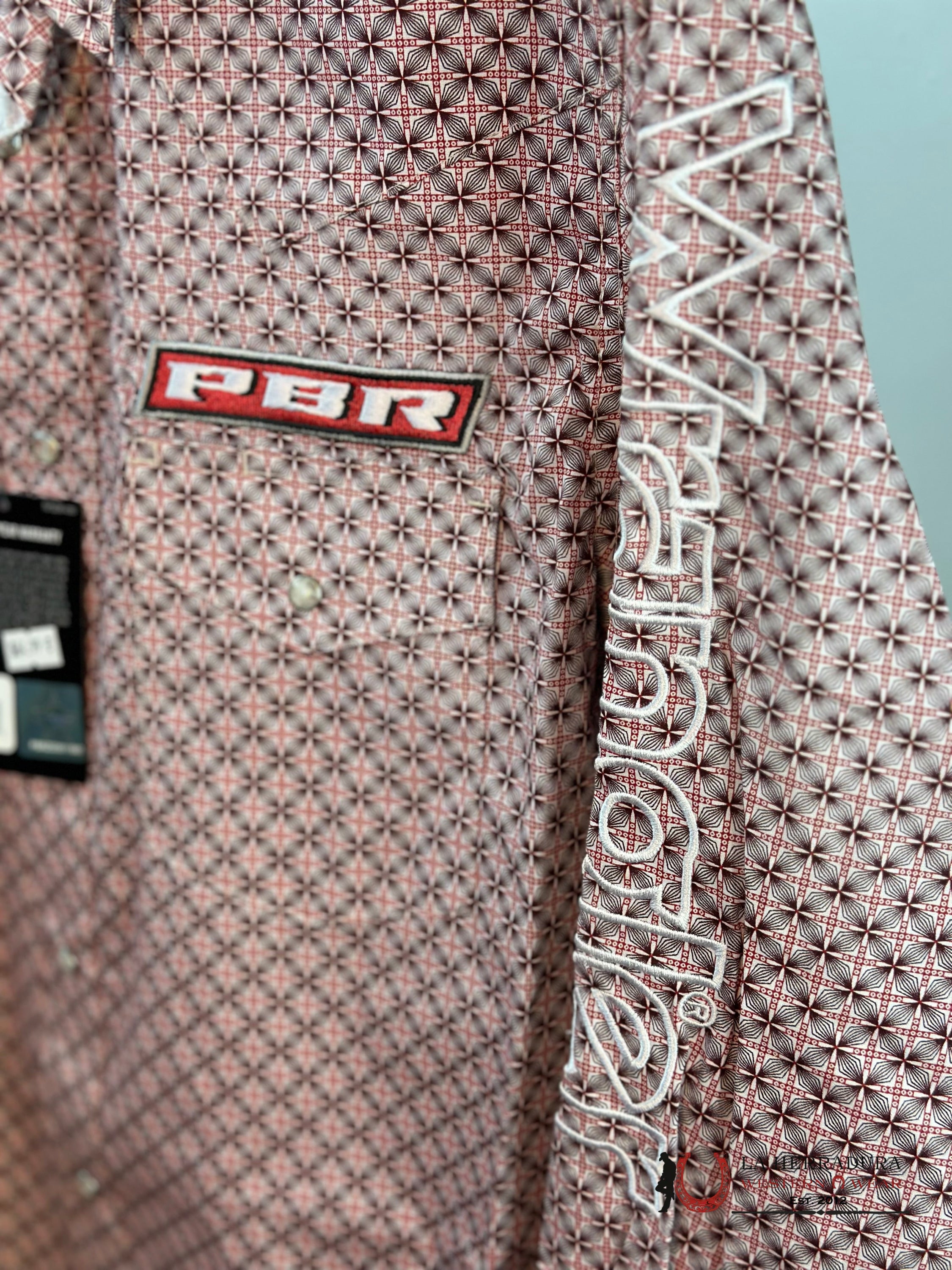 Wrangler Red Pbr Long Sleeve Shirt Ropa Hombres