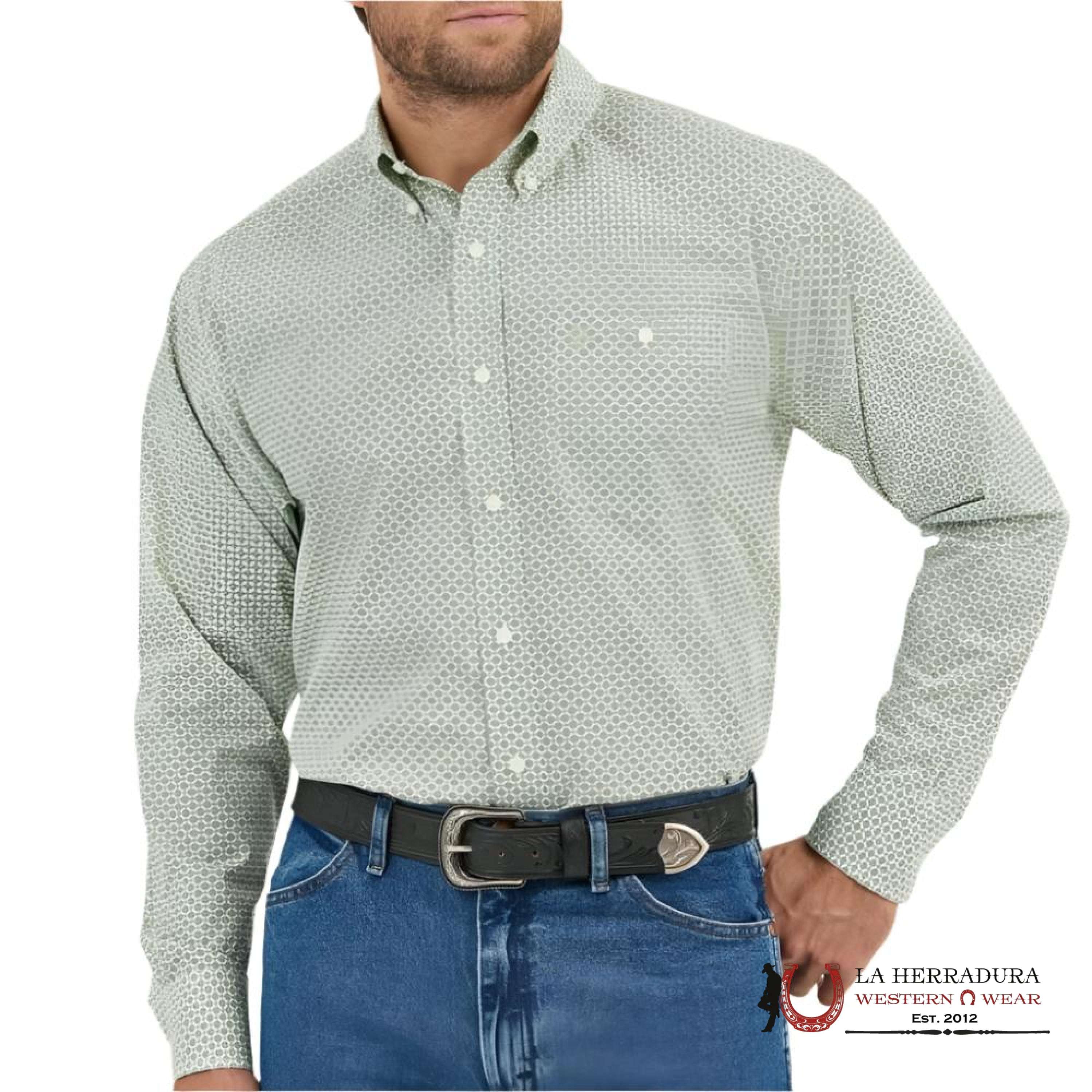 Wrangler Relaxed Fit Geo Print Shirt Ropa Hombres
