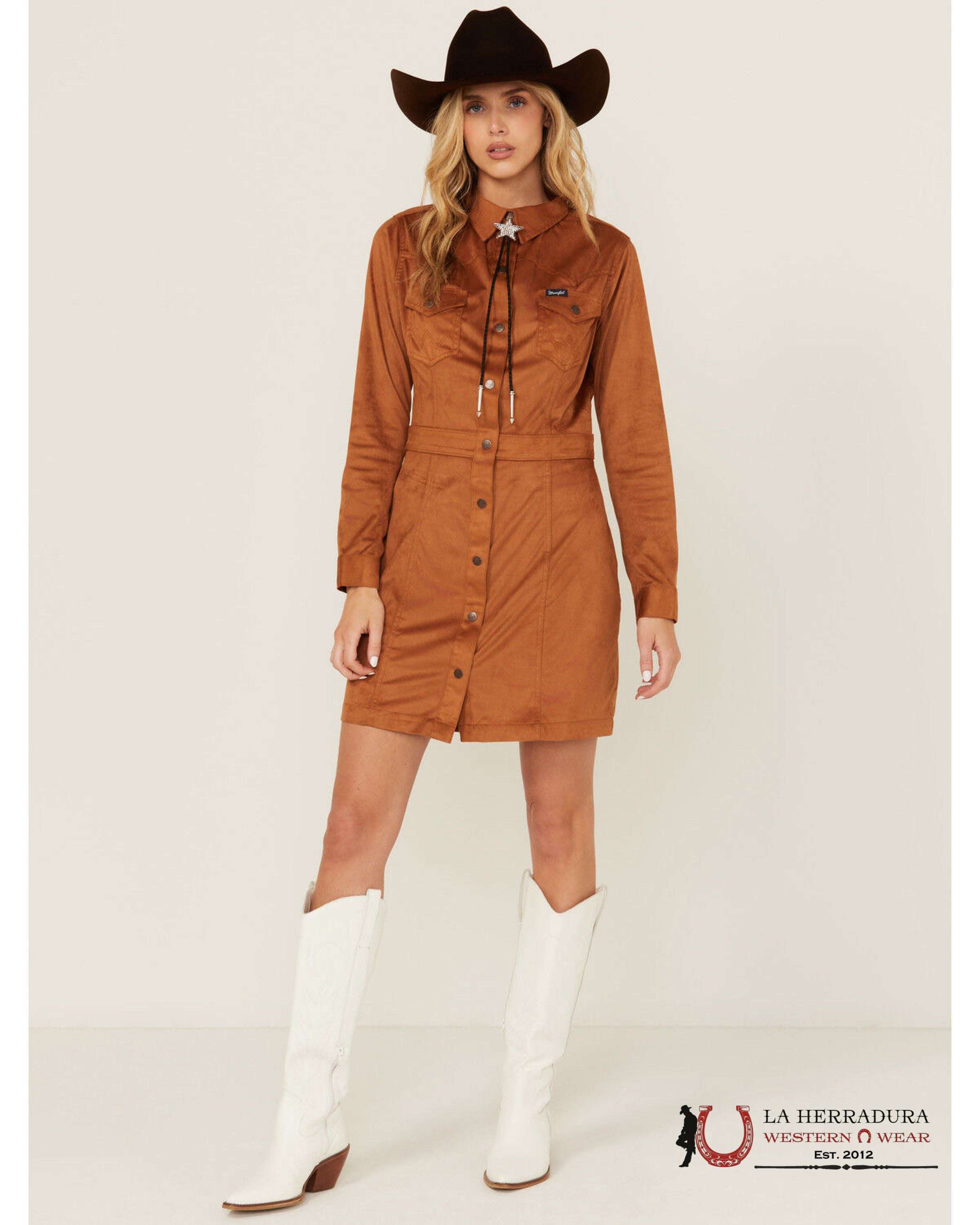 WRANGLER RETRO JACKET DRESS BROWN - 6668 ROPA MUJERES