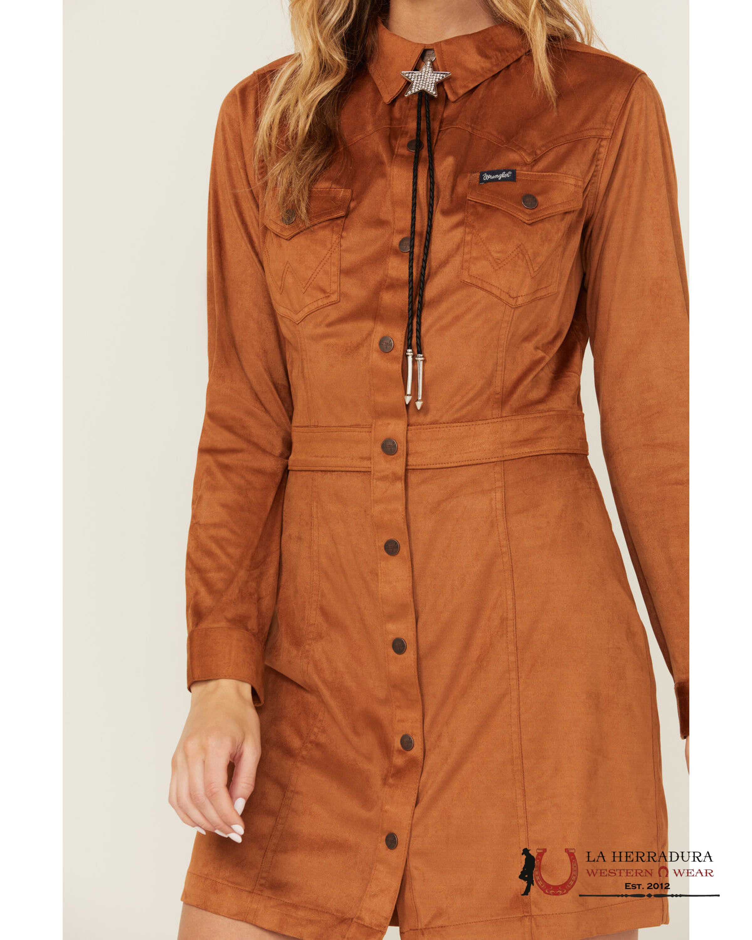 WRANGLER RETRO JACKET DRESS BROWN - 6668 ROPA MUJERES