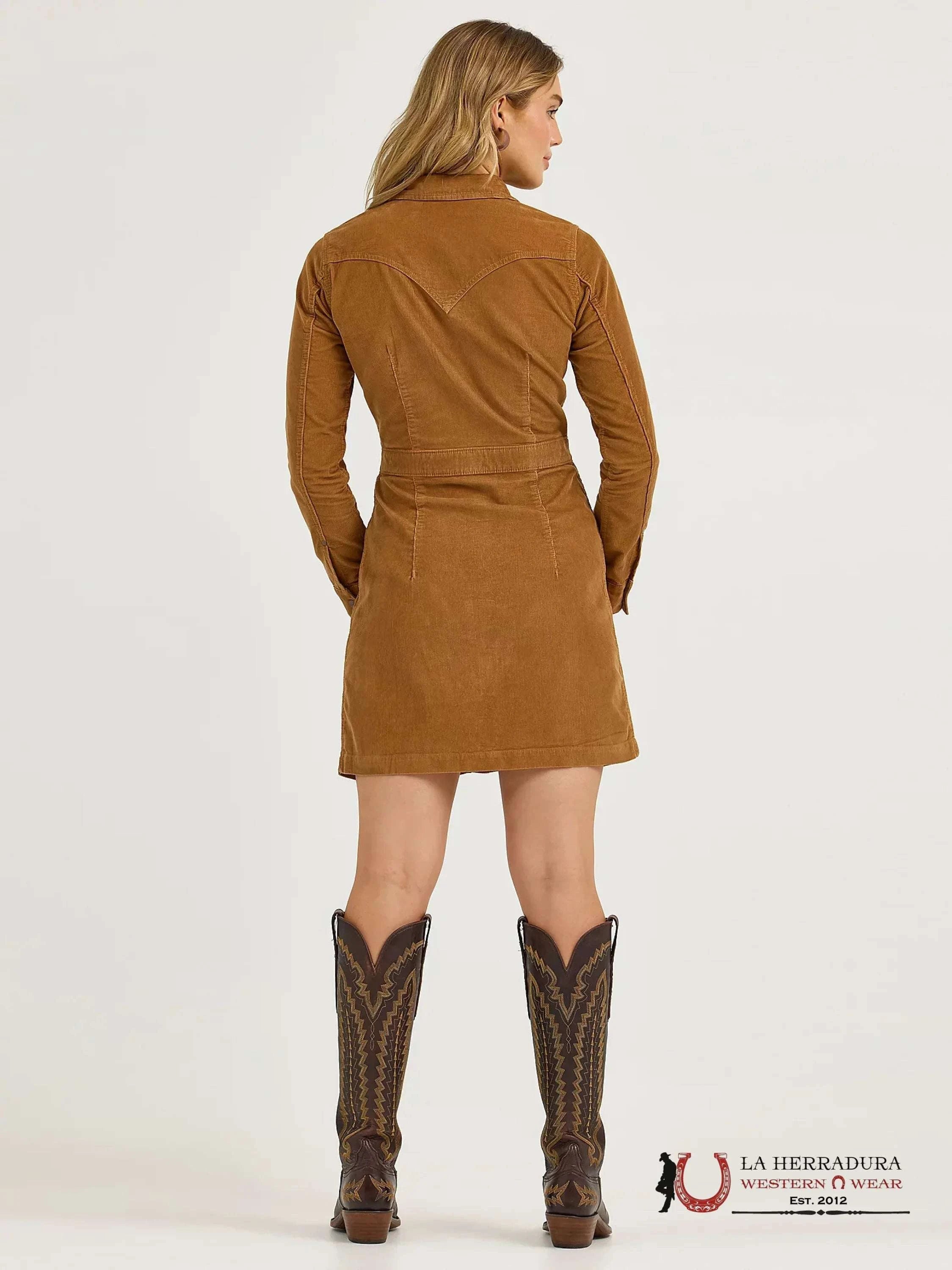 WRANGLER RETRO JACKET DRESS BROWN - 7335 ROPA MUJERES