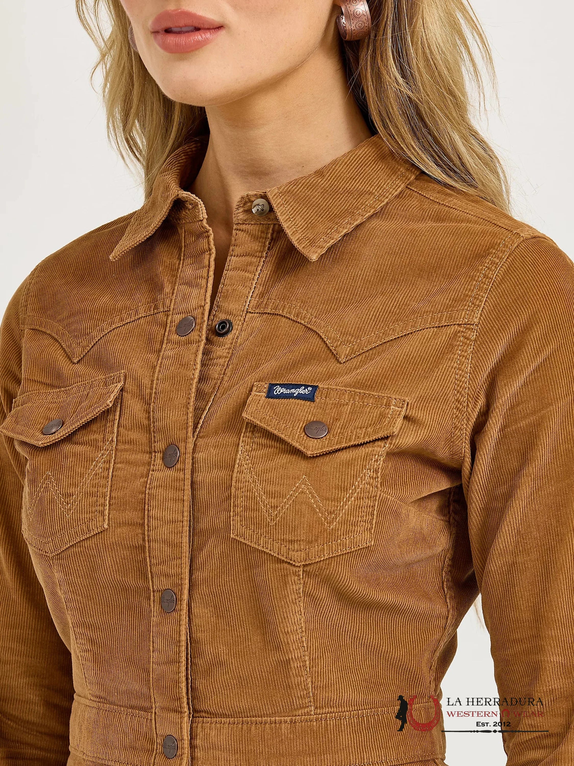 WRANGLER RETRO JACKET DRESS BROWN - 7335 ROPA MUJERES
