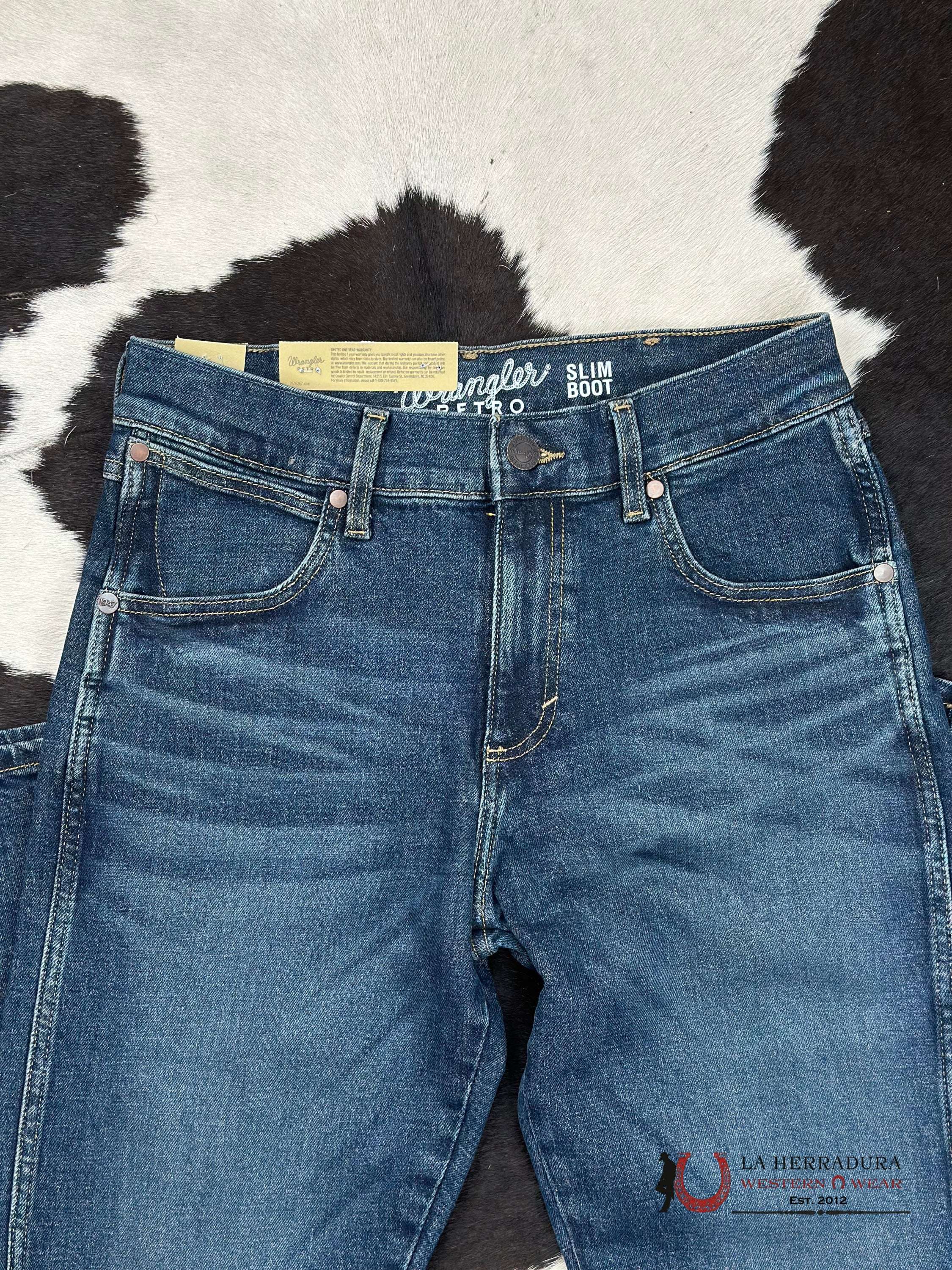 Wrangler Retro Slim Boot Midwash 77Mwz Jeans