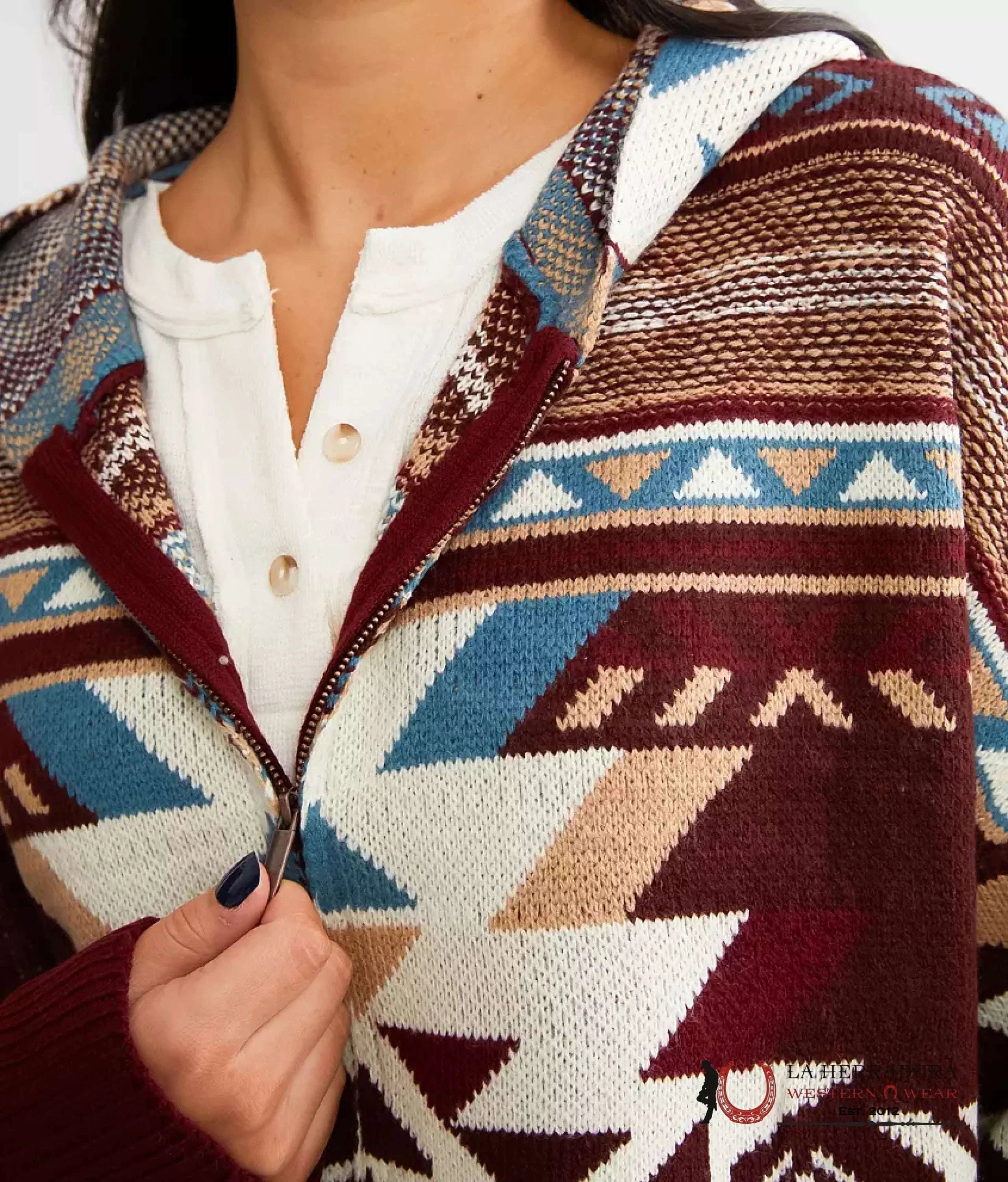WRANGLER RETRO WOMEN AZTEC PRINT CARDIGAN SWEATER 112339436 ROPA MUJERES