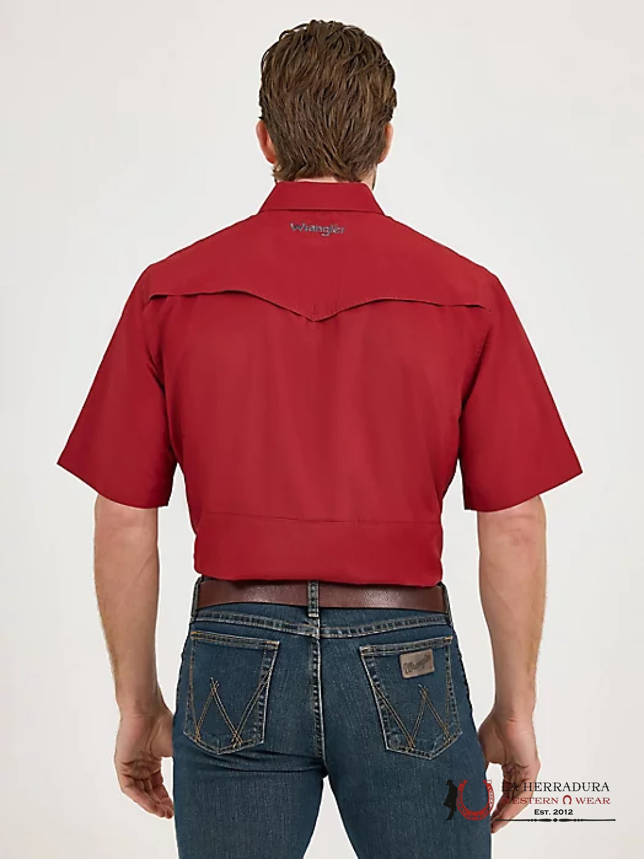 WRANGLER Scarlet Red Short Sleeve Shirt ROPA HOMBRES