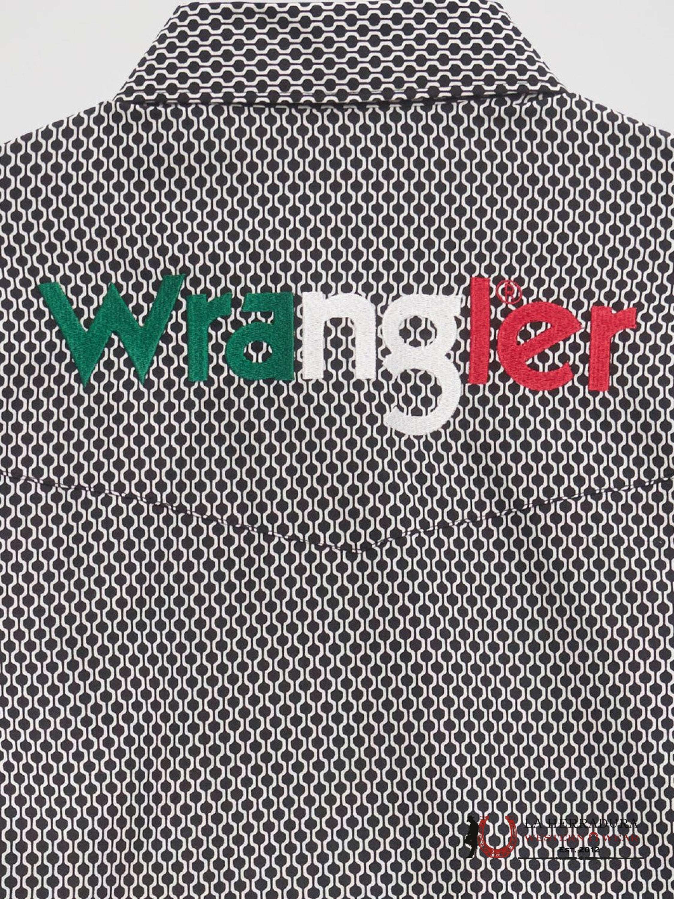 WRANGLER SHIRT CLASSIC FIT BLACK LONG SLEEVE 5381 ROPA HOMBRES