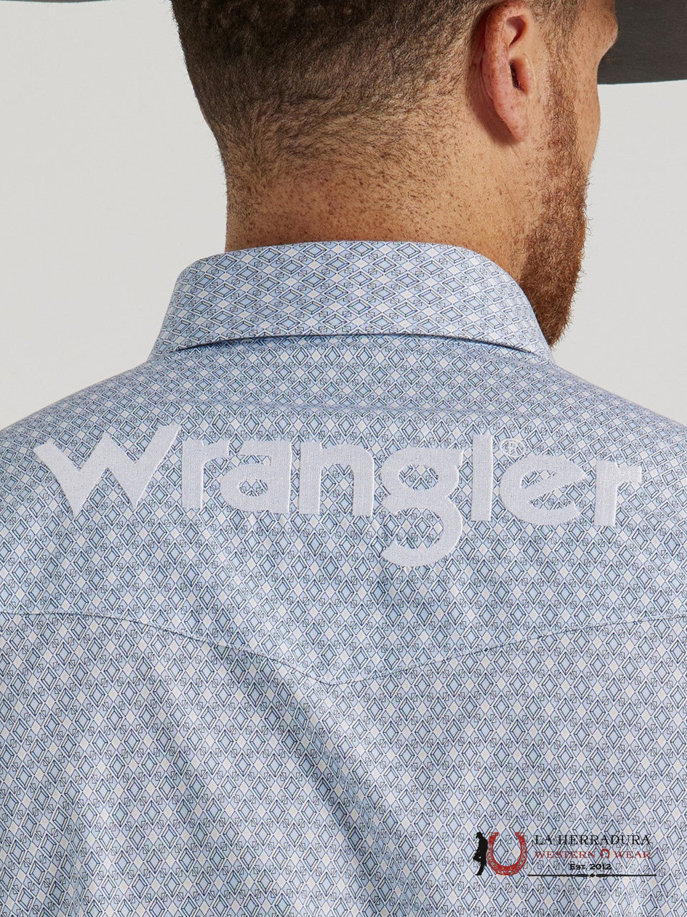 WRANGLER SHIRT CLASSIC FIT BLUE LONG SLEEVE 6235 ROPA HOMBRES