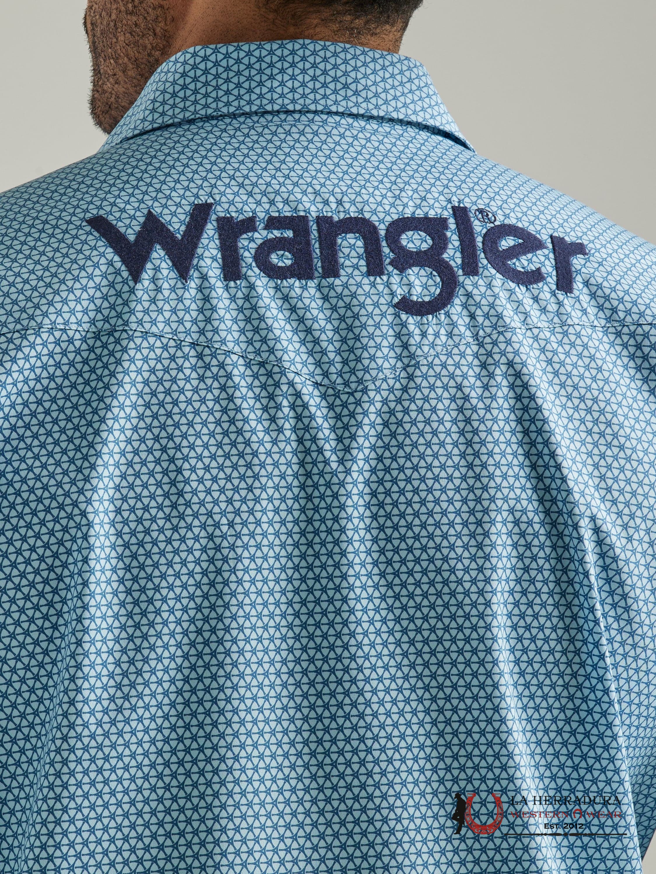 WRANGLER SHIRT CLASSIC FIT BLUE LONG SLEEVE 7778 ROPA HOMBRES