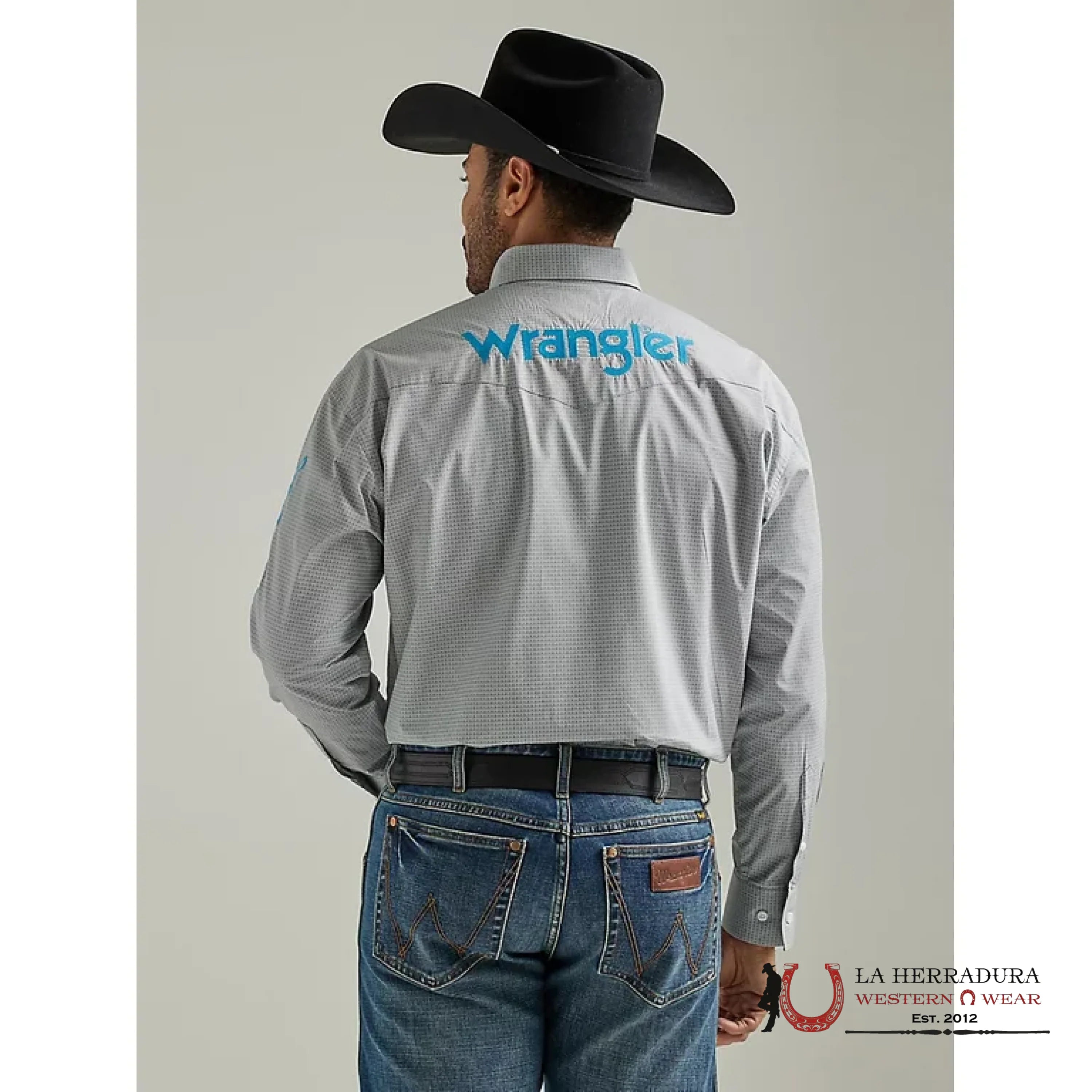 WRANGLER SHIRT CLASSIC FIT GRAY LONG SLEEVE 7779 ROPA HOMBRES