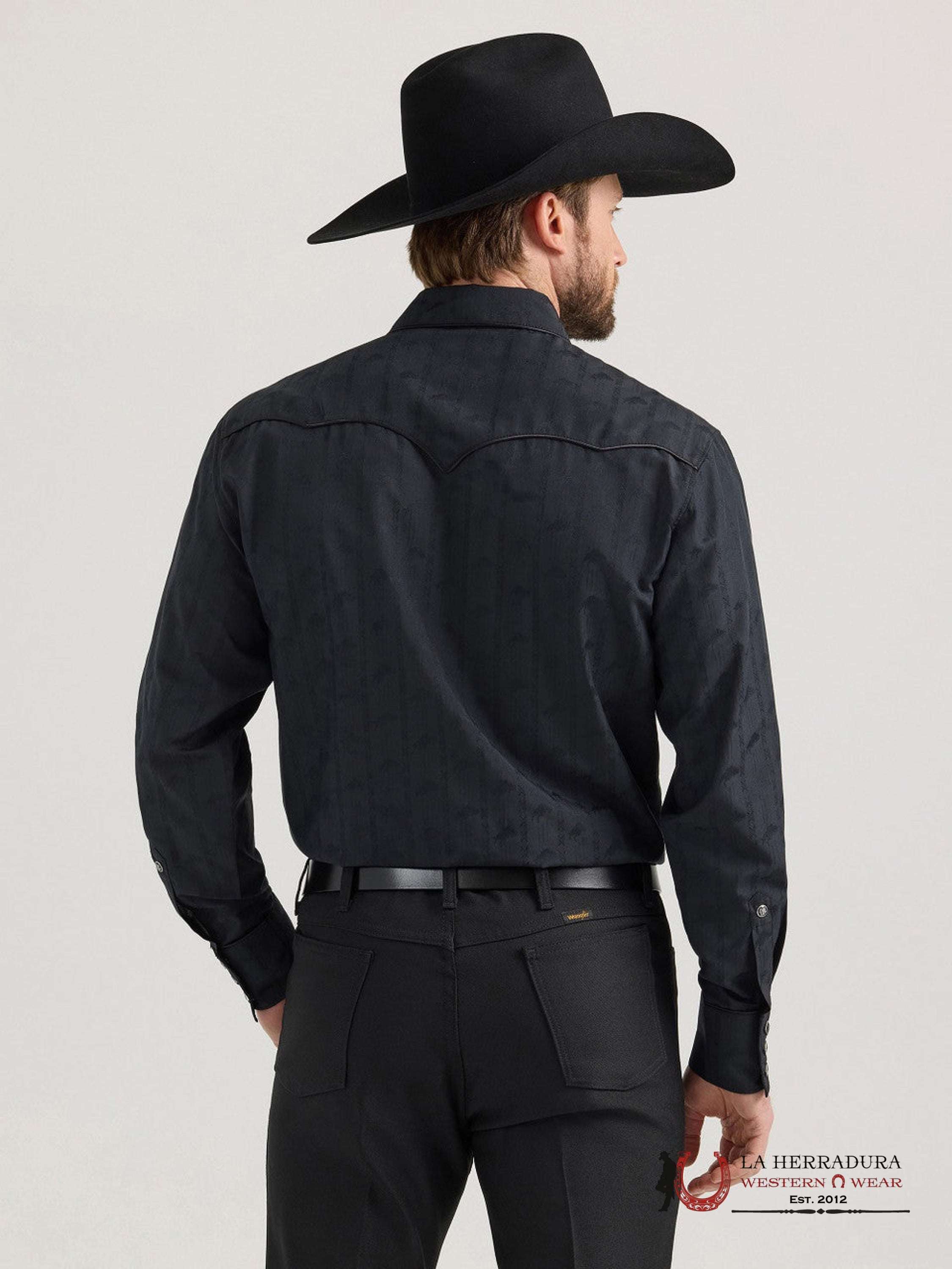 WRANGLER SHIRT GREY LONG SLEEVE 112353223 ROPA HOMBRES