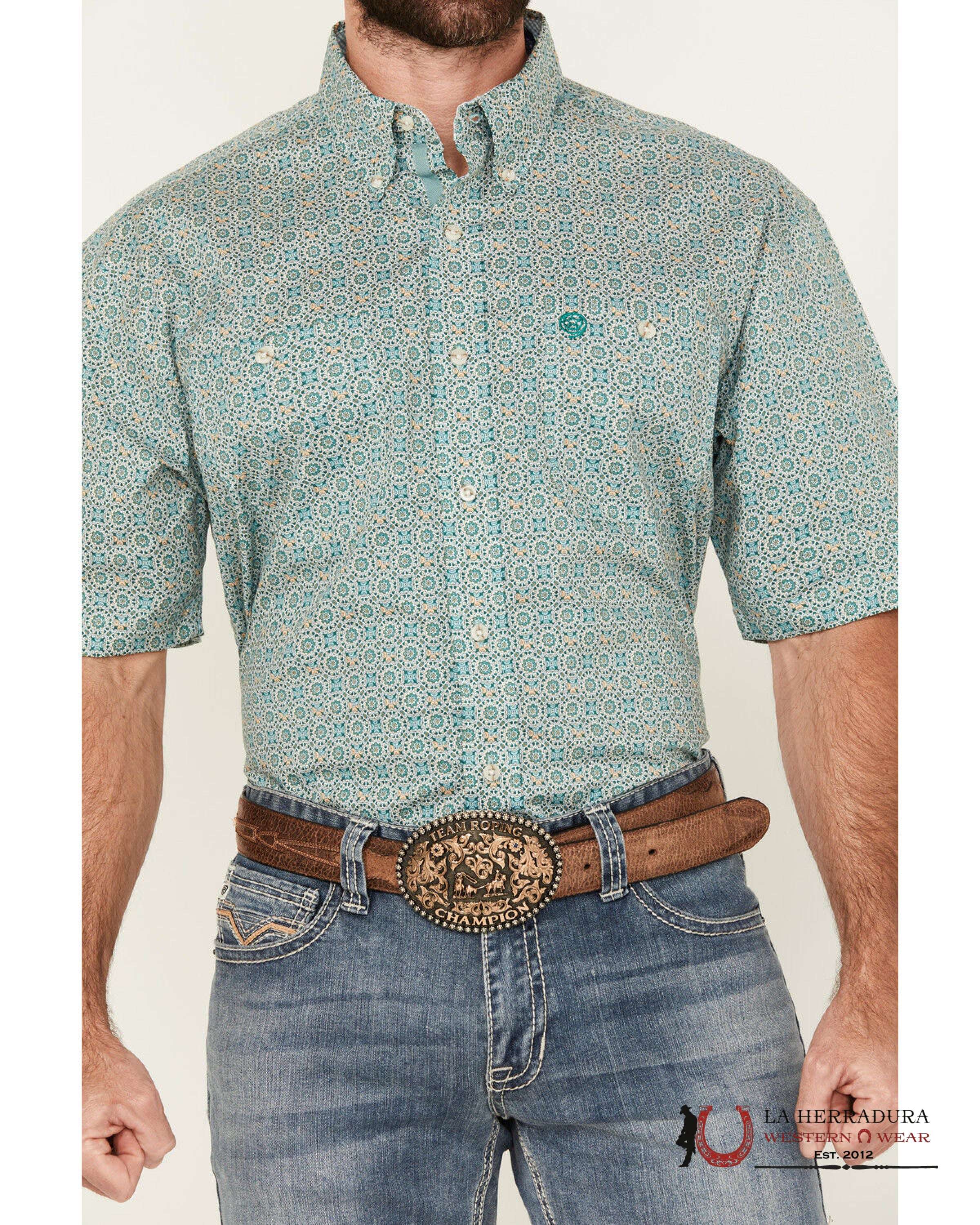 WRANGLER SHIRT RELAXED FIT GREEN LONG SLEEVE 0060 ROPA HOMBRES