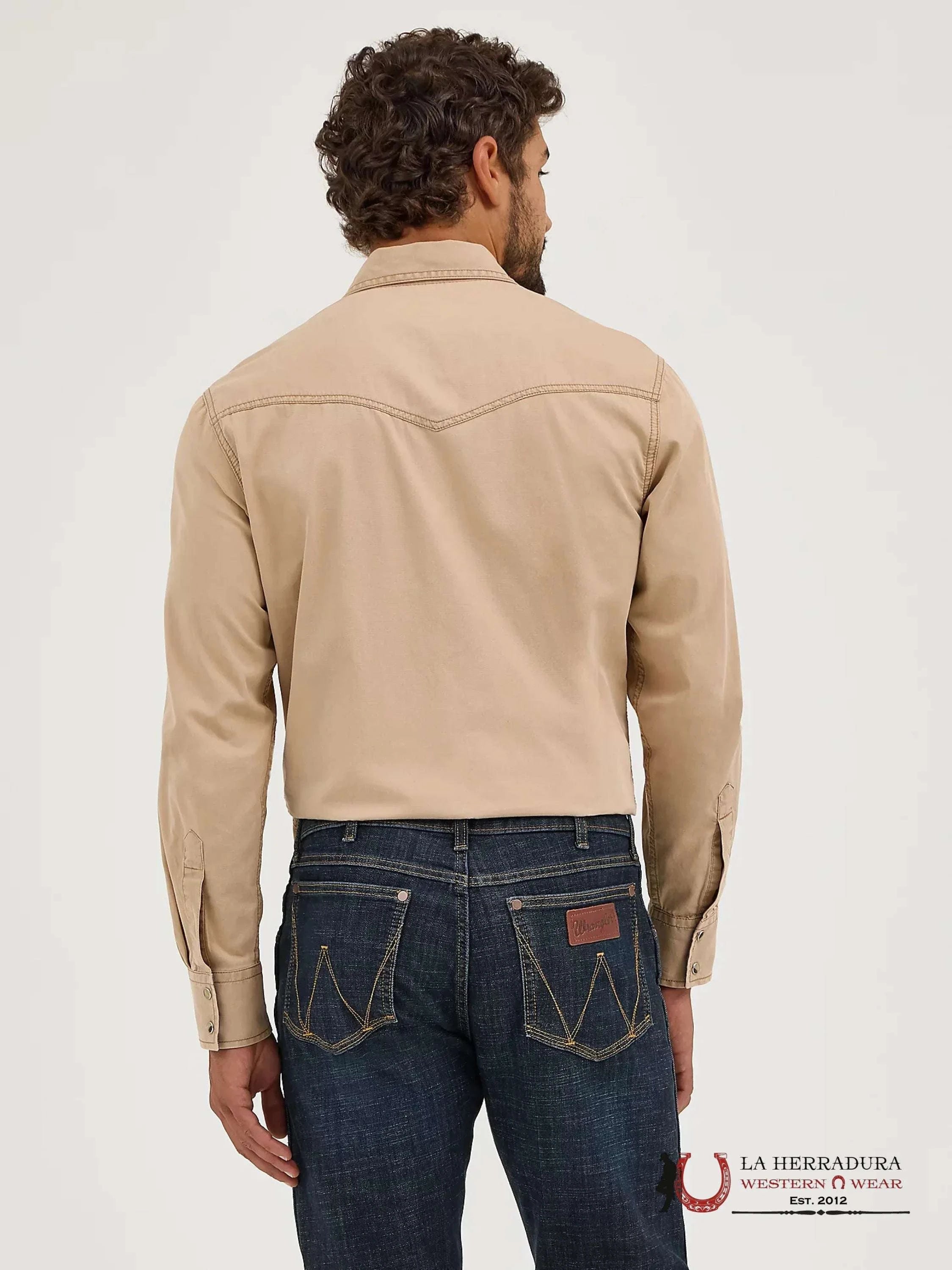 WRANGLER SHIRT RETRO BROWN LONG SLEEVE 9916 ROPA HOMBRES