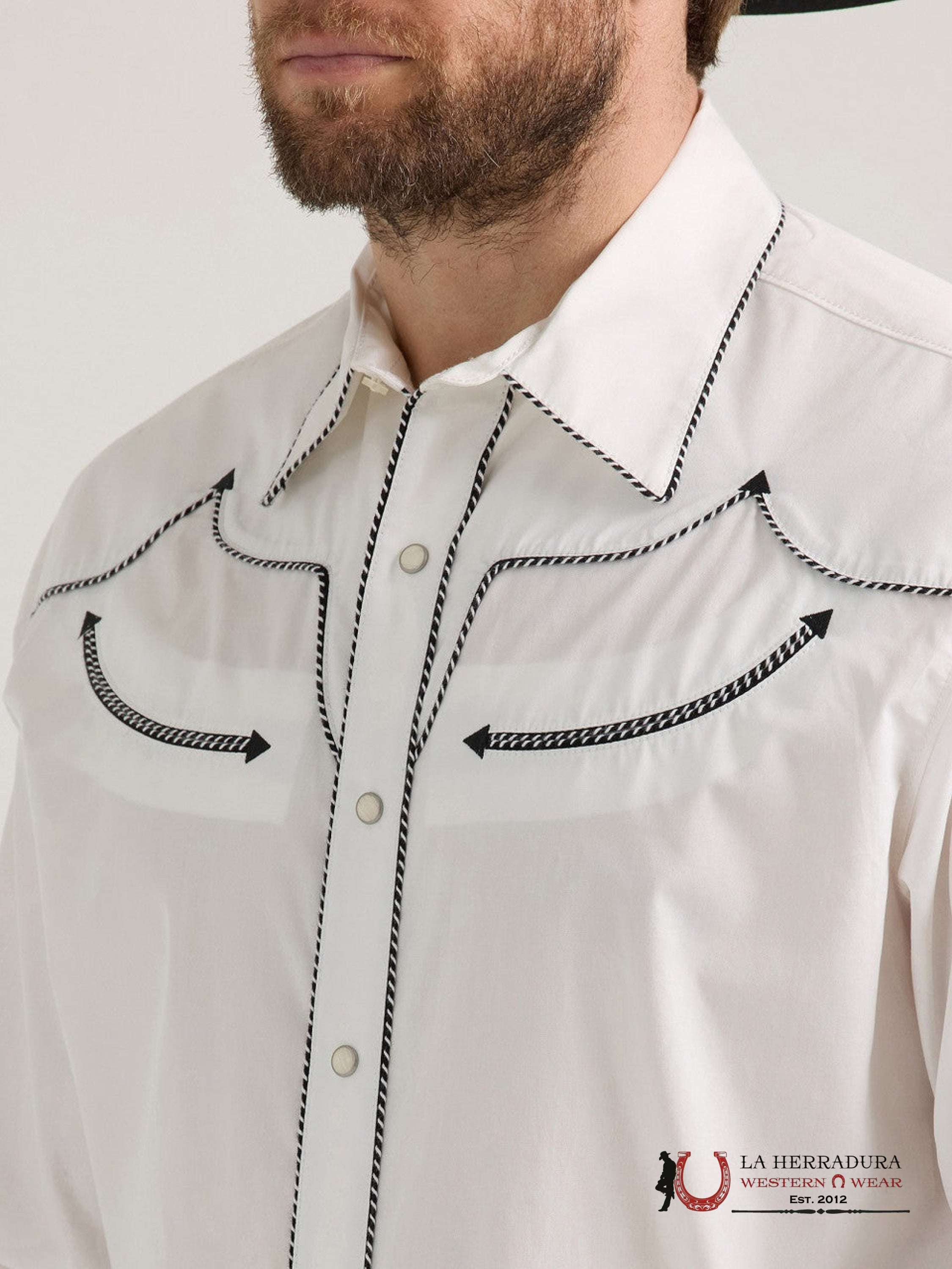 WRANGLER SHIRT WHITE LONG SLEEVE 112353257 ROPA HOMBRES