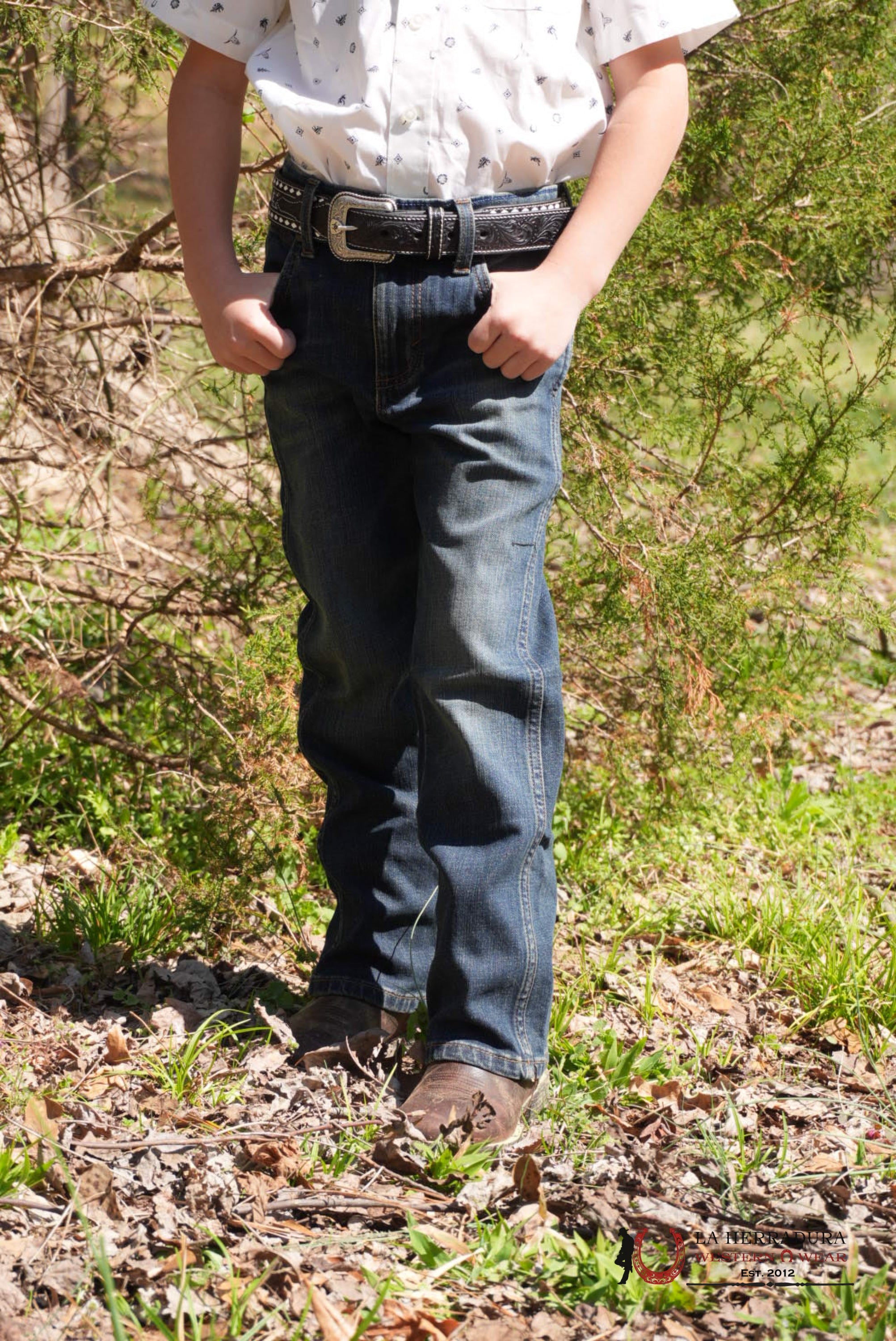 WRANGLER SLIM BOOT MEDIUM WASH JEANS KIDS NIÑOS