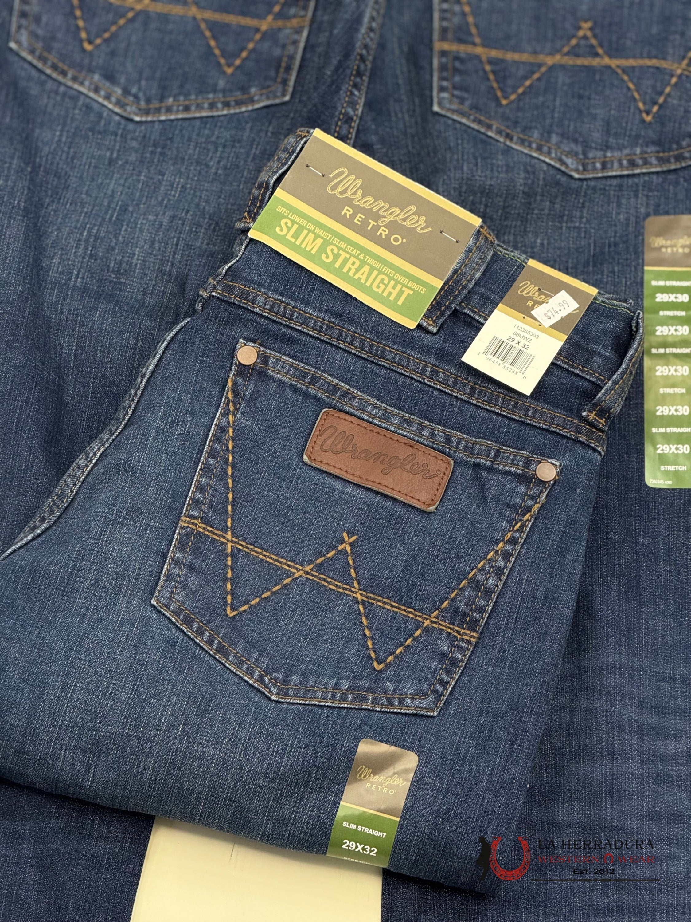 WRANGLER SLIM STRAIGHT BOOT CUT DARK BLUE 88MWZ -5303 WRANGLER JEANS