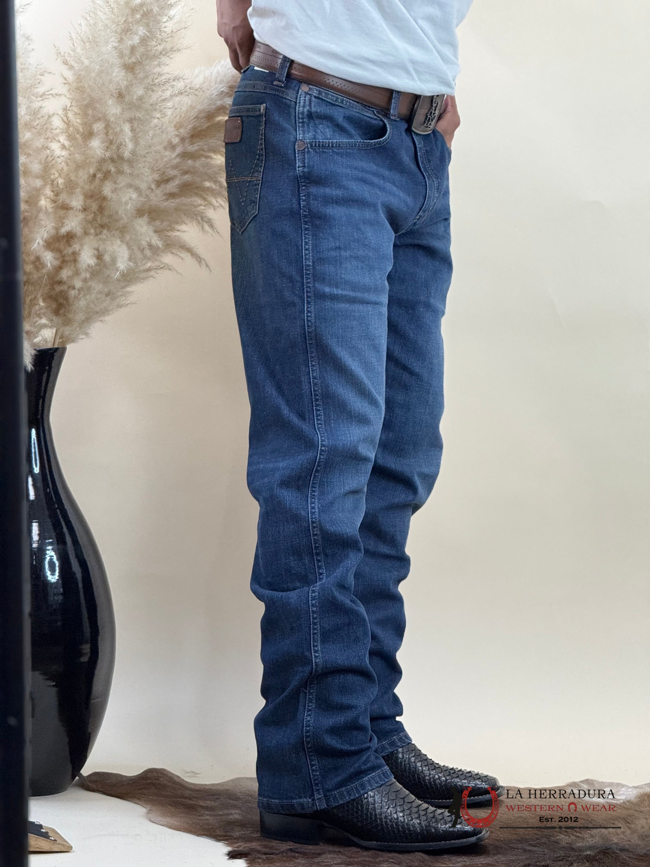 WRANGLER SLIM STRAIGHT BOOT CUT DARK BLUE 88MWZ -5303 WRANGLER JEANS