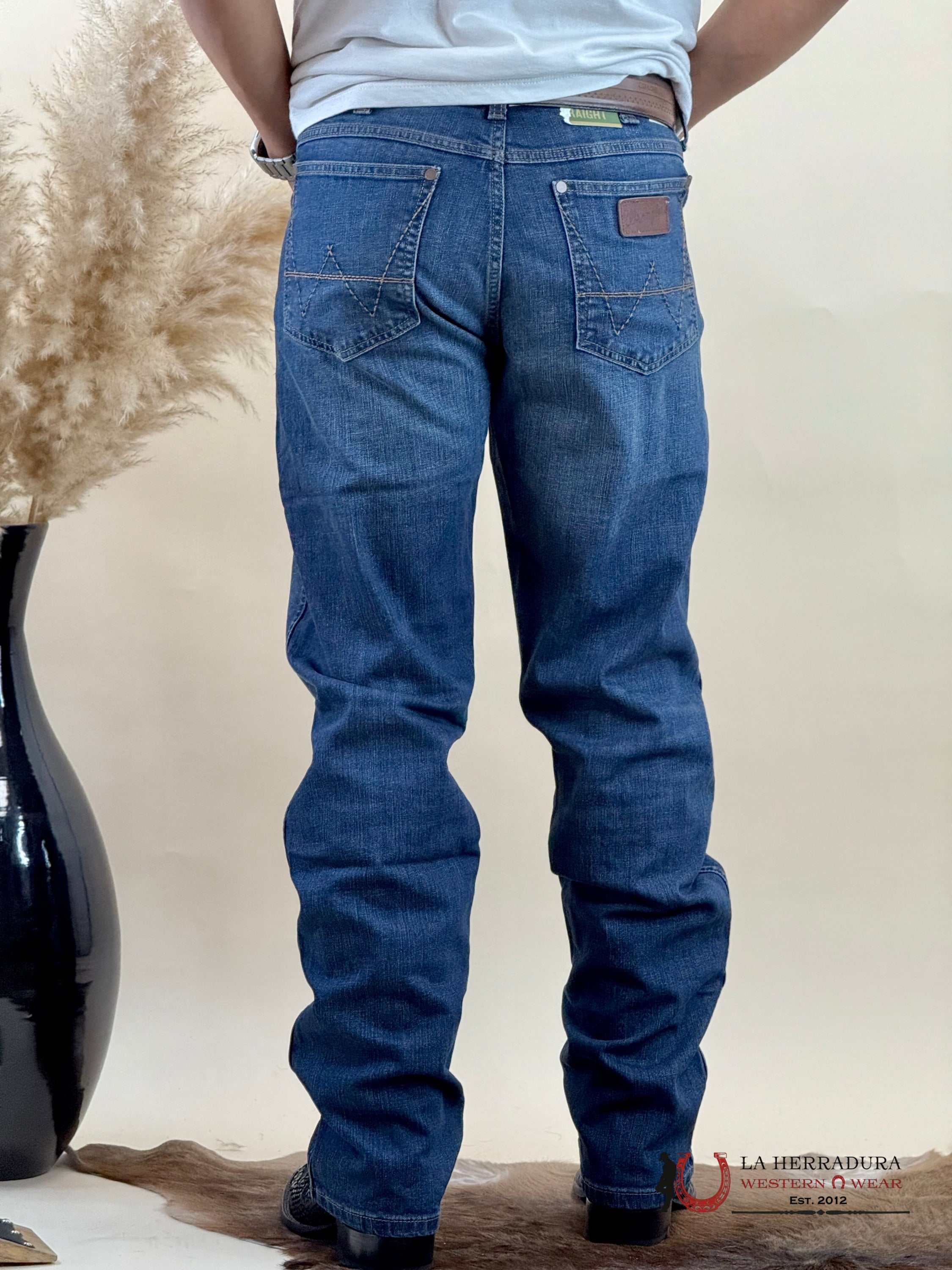 WRANGLER SLIM STRAIGHT BOOT CUT DARK BLUE 88MWZ -5303 WRANGLER JEANS