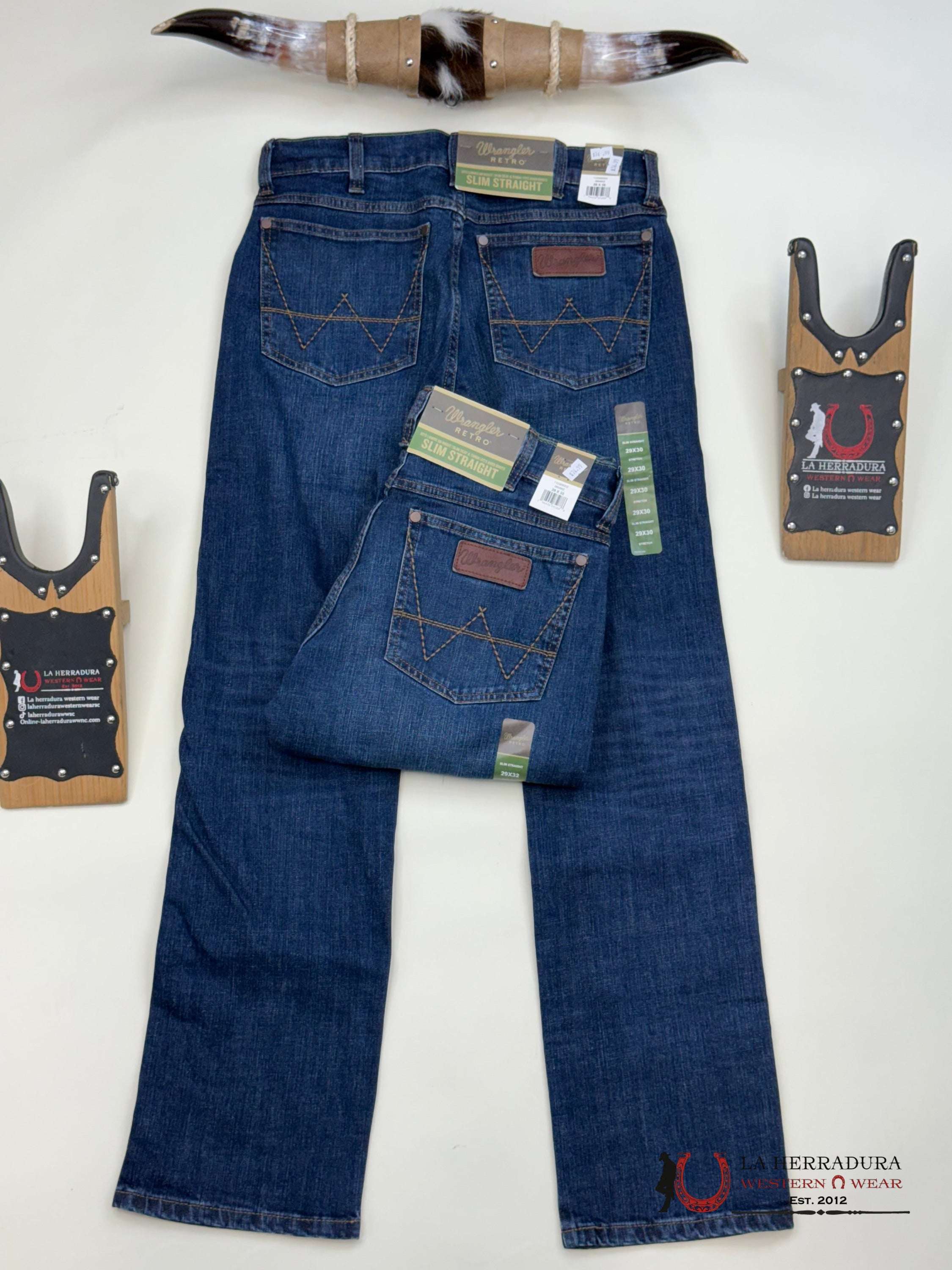 WRANGLER SLIM STRAIGHT BOOT CUT DARK BLUE 88MWZ -5303 WRANGLER JEANS