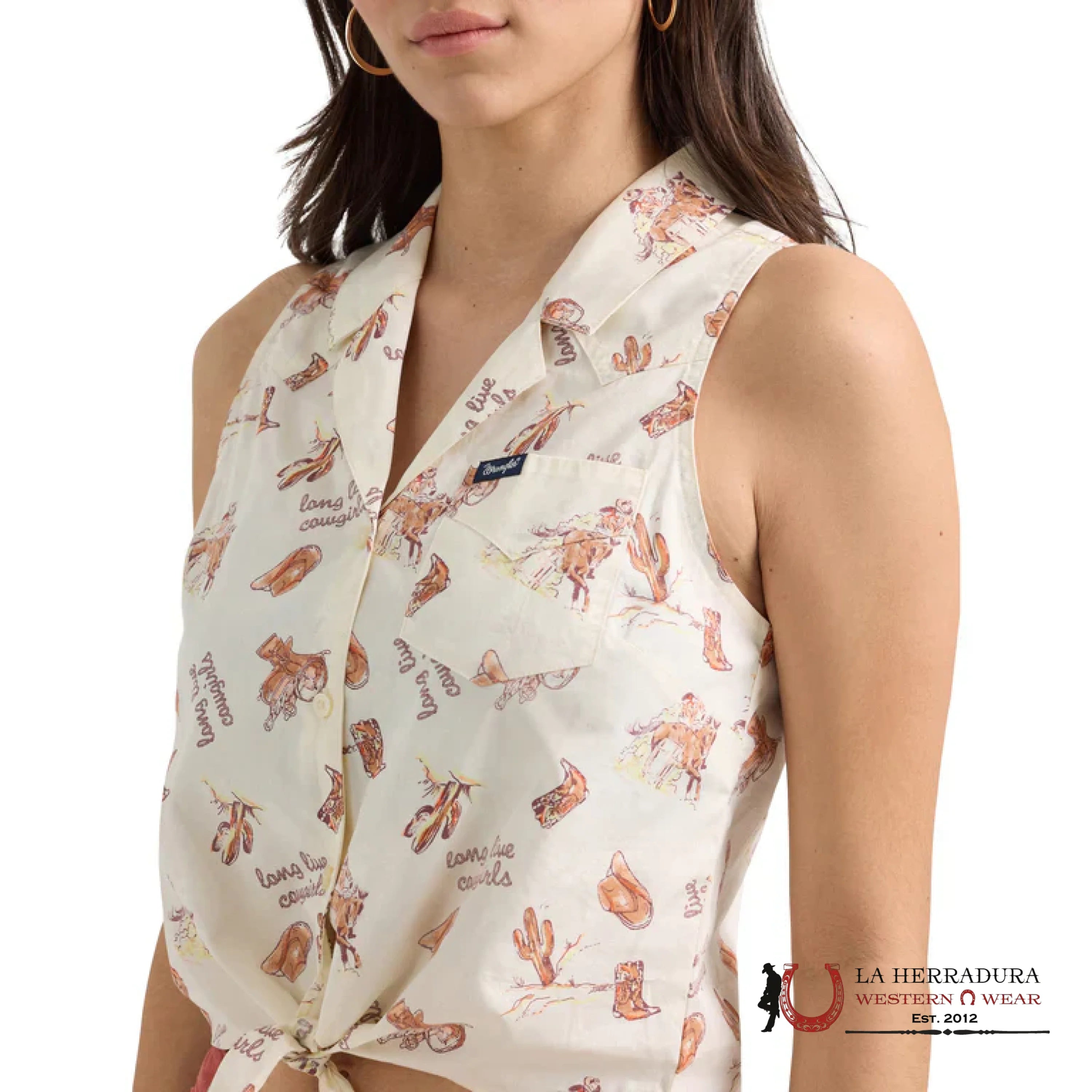 Wrangler Tie Up Top 112360753 ROPA MUJERES