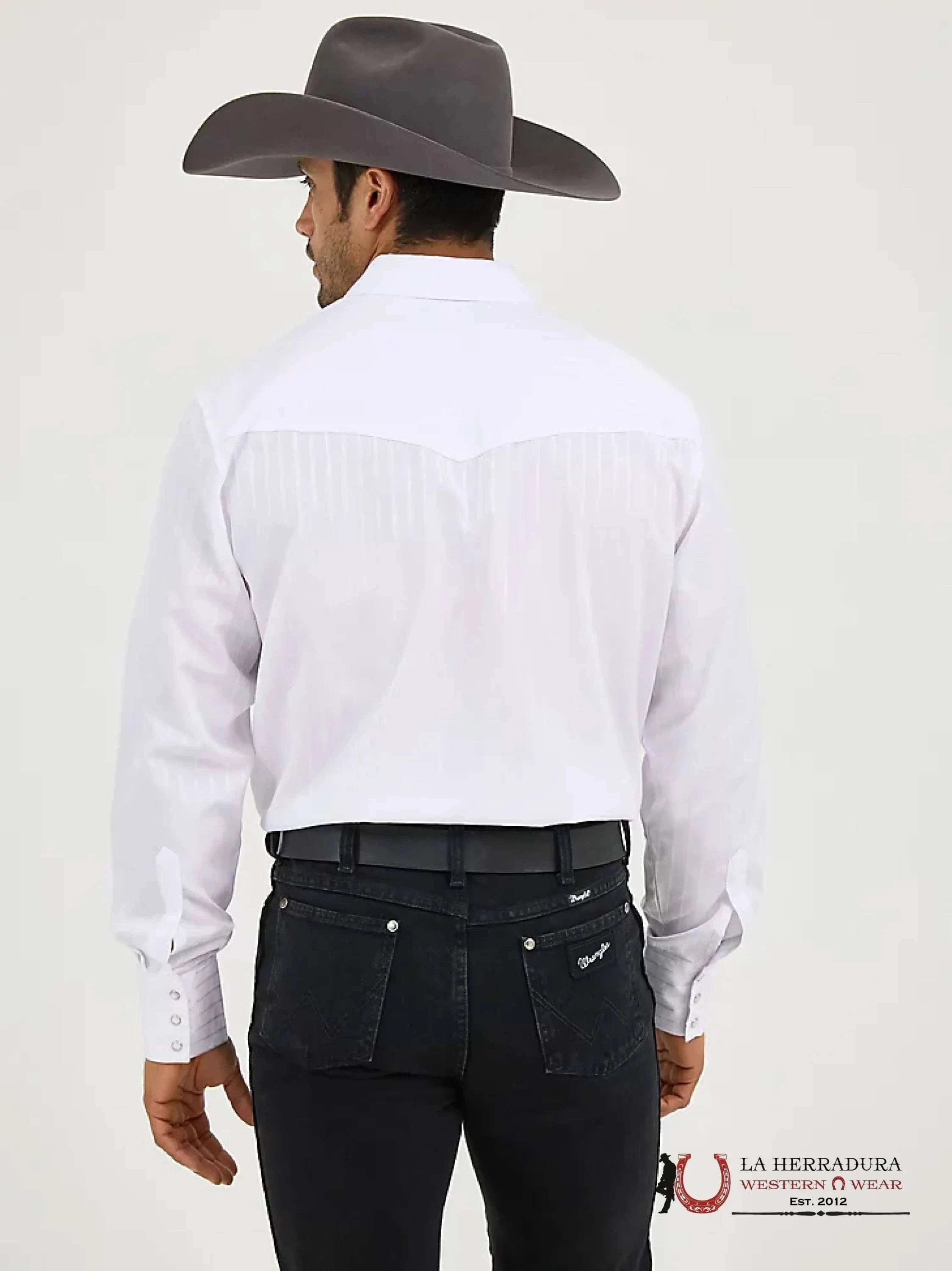 WRANGLER WHITE CLASSIC FIT SHIRT 75221WH ROPA HOMBRES